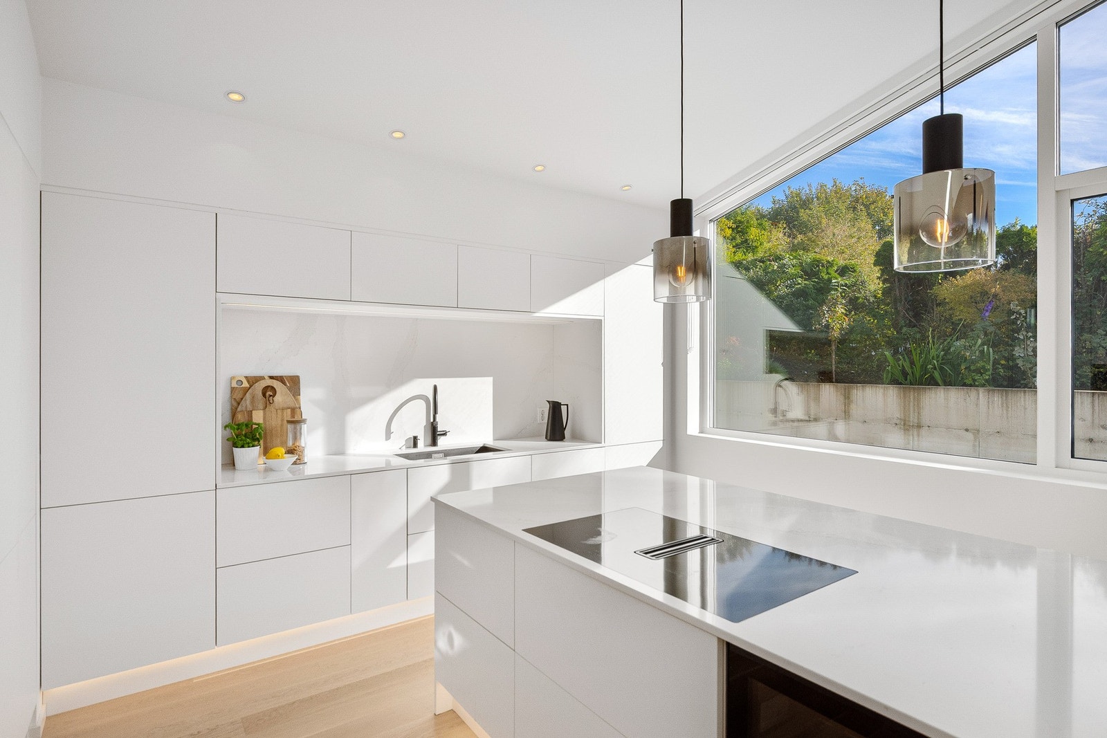 Intergrert koketopp med vifte Galleribilde