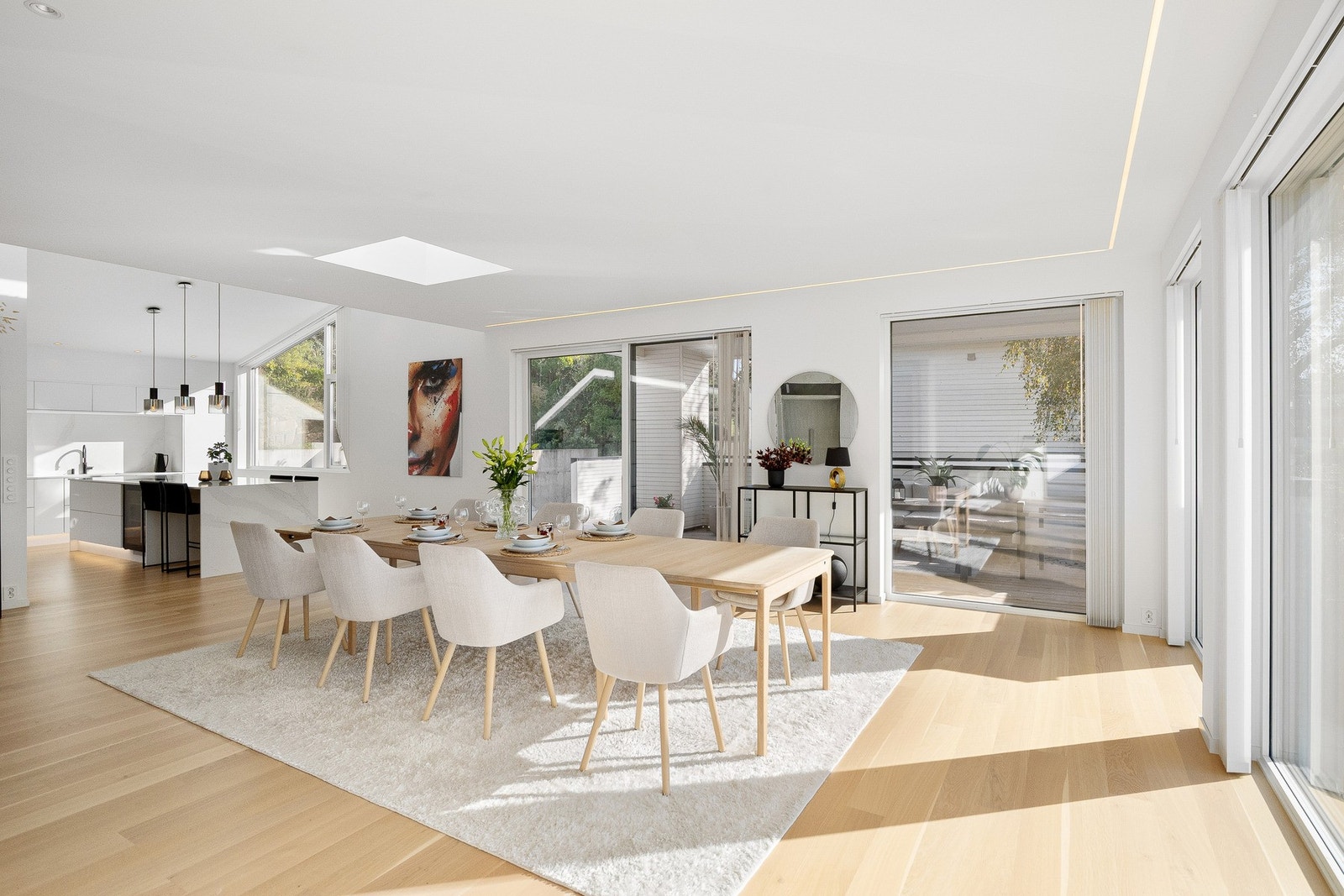 Her er mulighet for skikkelig langbord Galleribilde