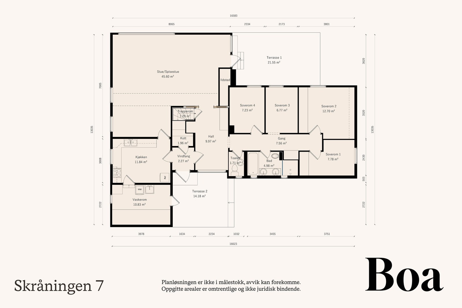 illustrerende planløsning av dagens bruk av U. etg Galleribilde