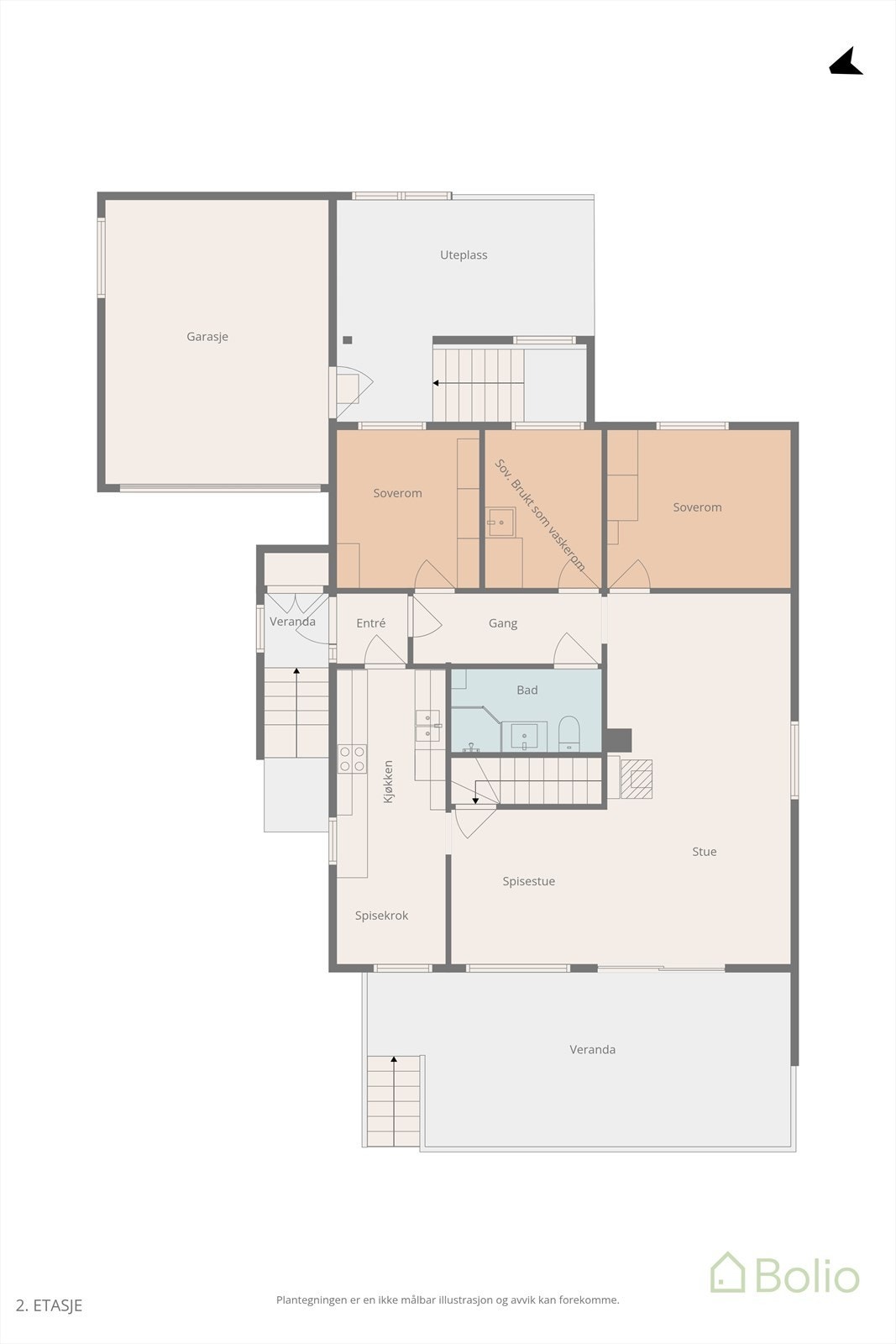 Plantegning Galleribilde