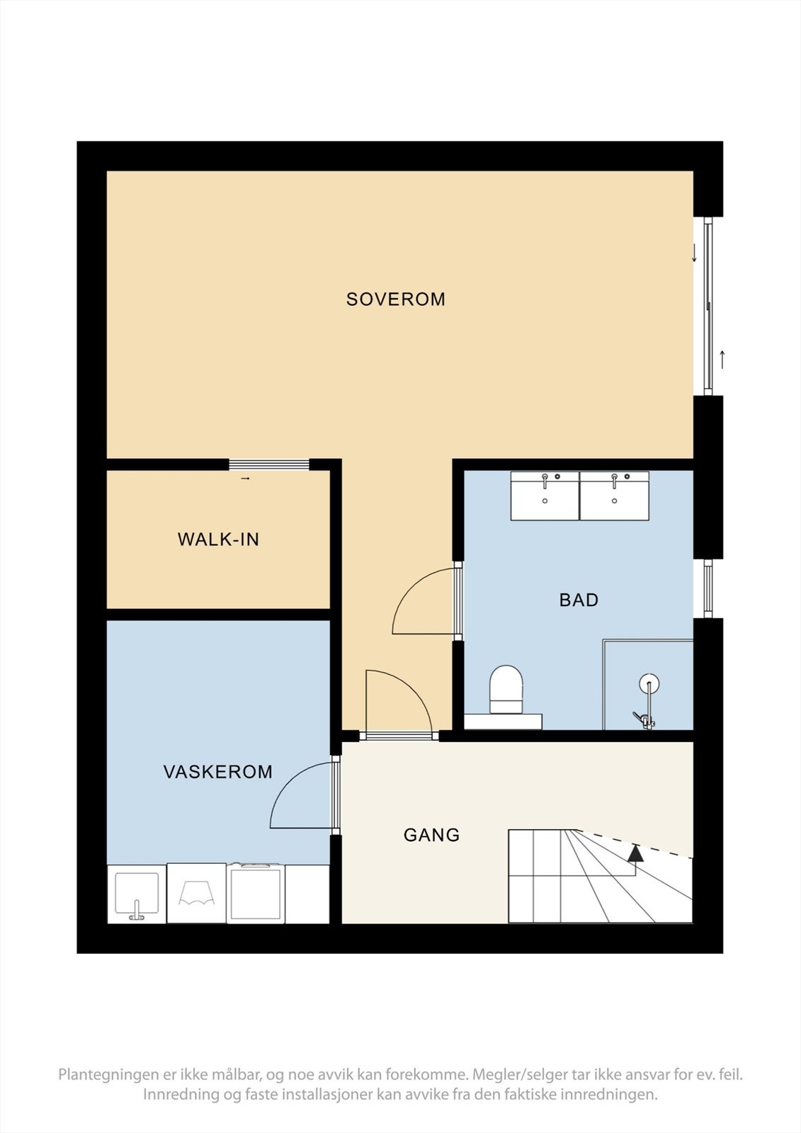 Plantegning i underetasje. Galleribilde