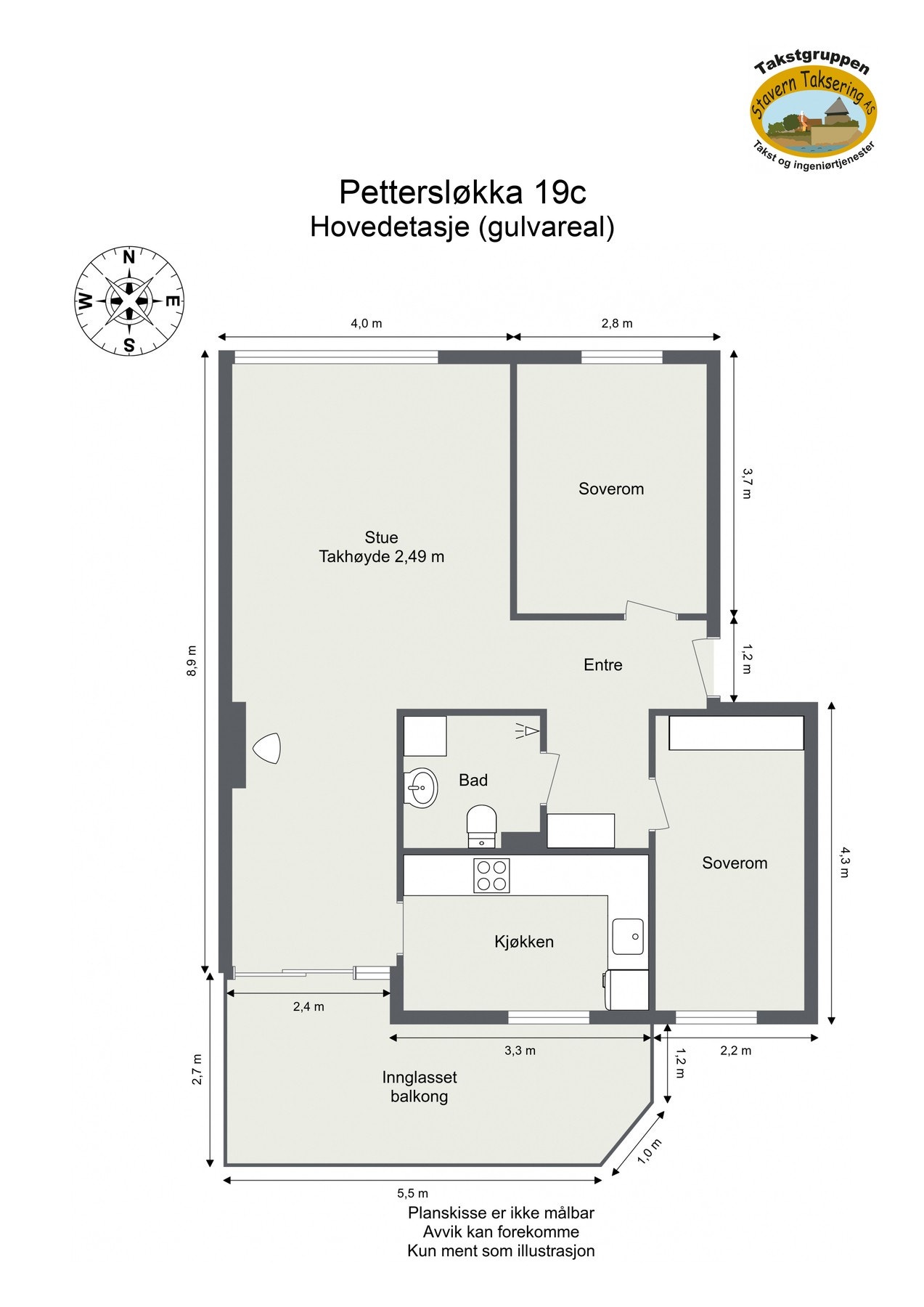 Plantegning Galleribilde