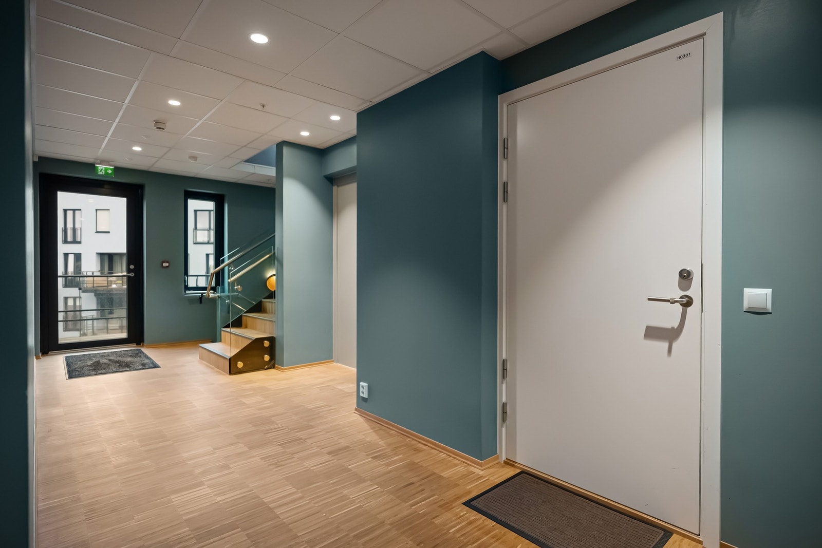 Lekre materialvalg i fellesarealene Galleribilde