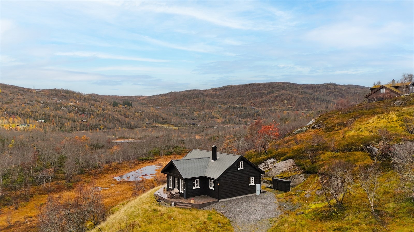 For de som er glad i vintersport er det kort avstand til nærmeste langrennsløype Galleribilde
