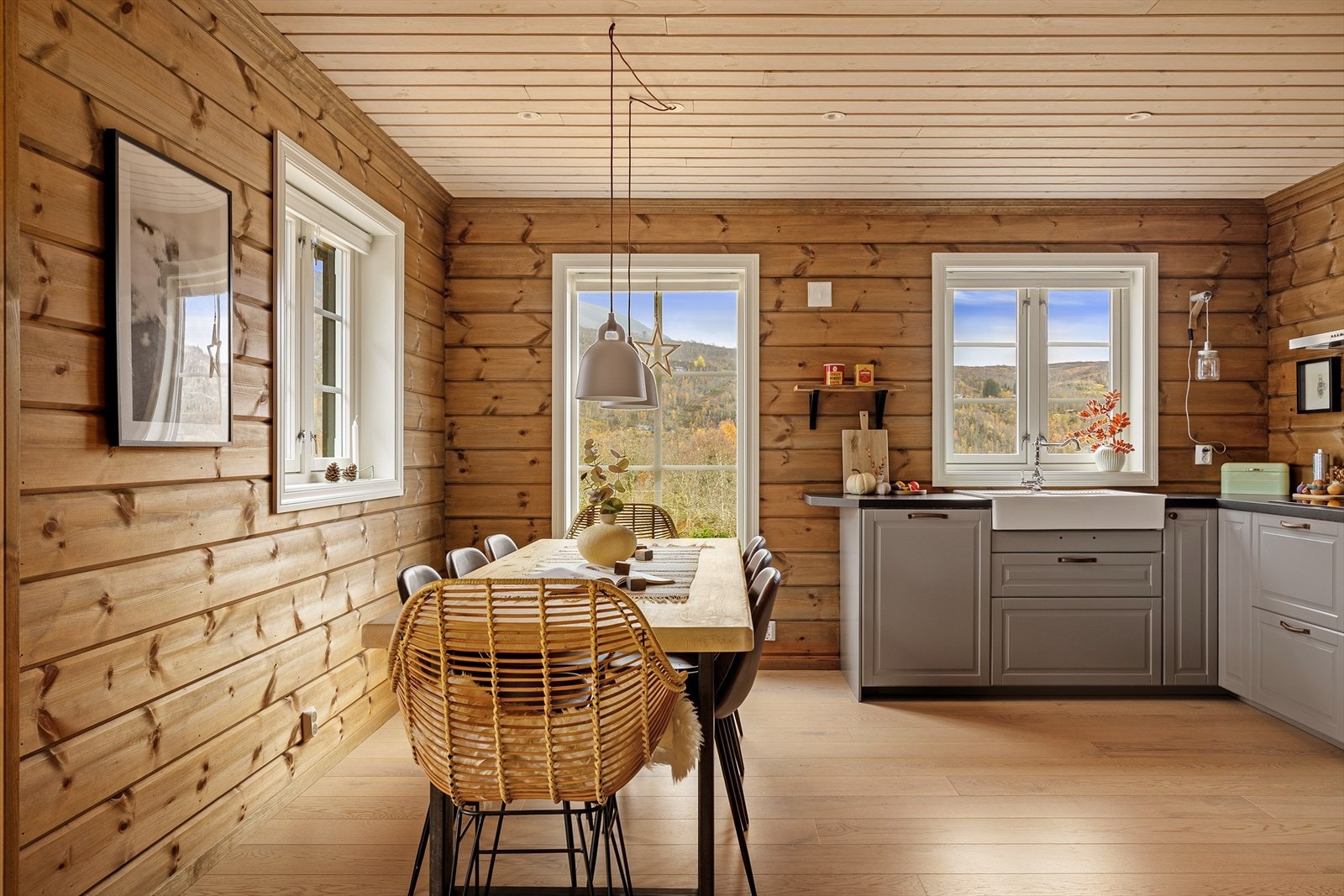 Nydelig utsikt også fra kjøkkenet Galleribilde