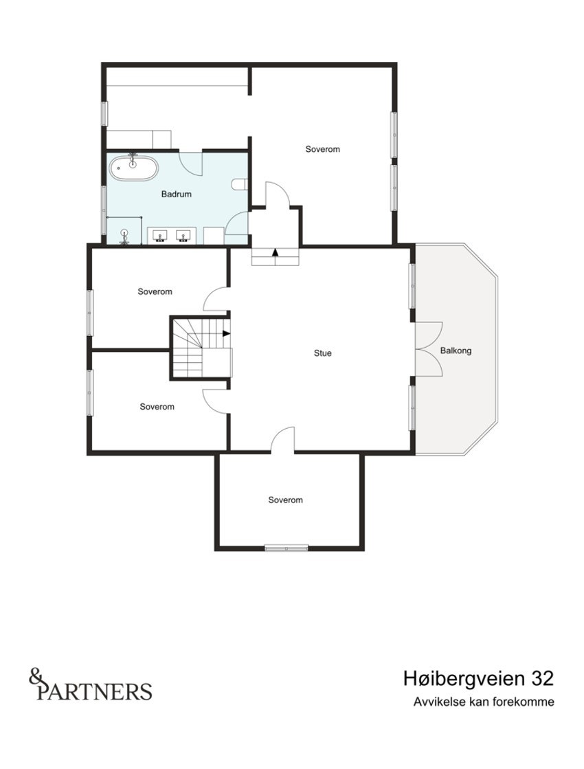 Planløsning 2. etasje Galleribilde