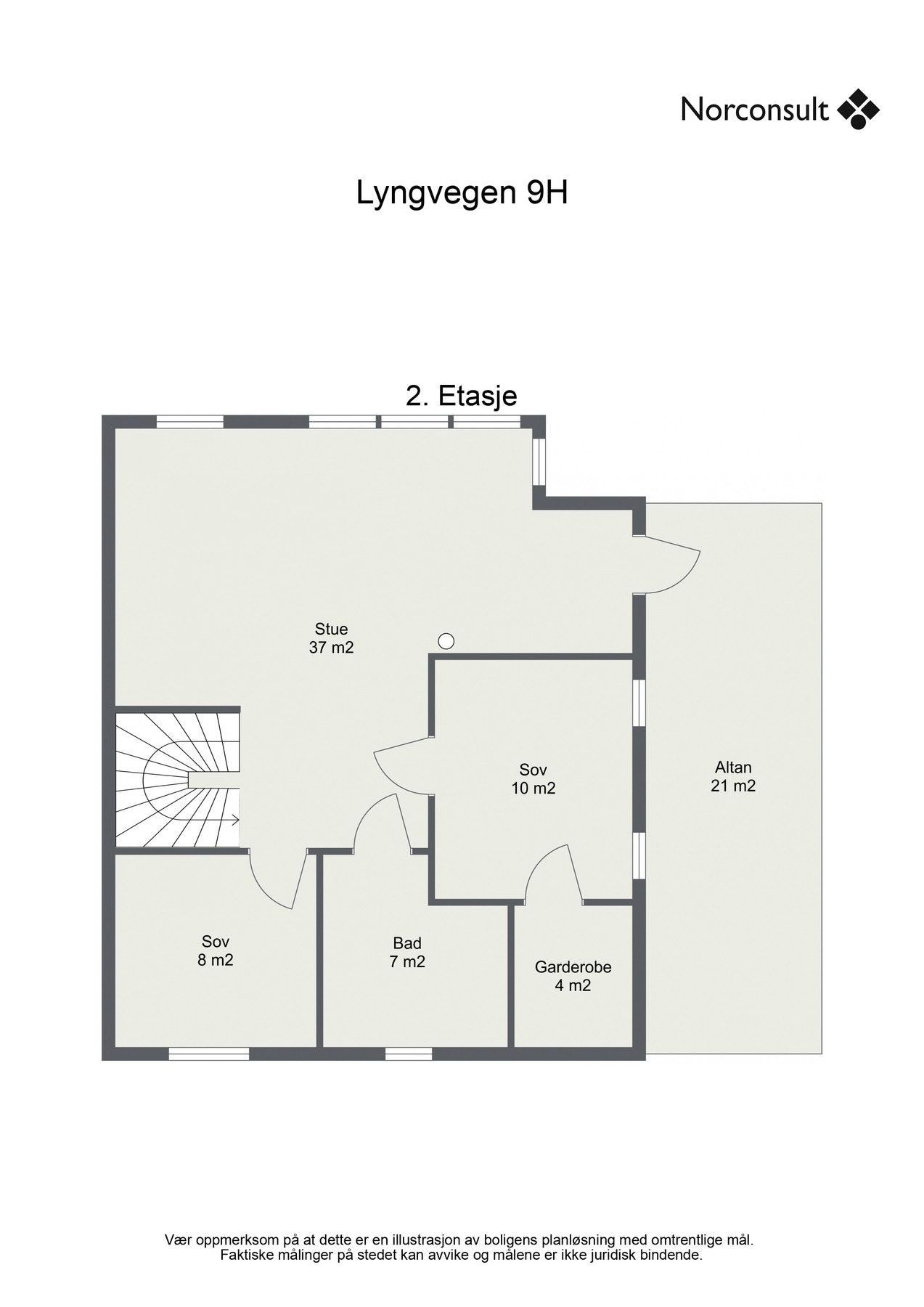 Planskisse 2.etasje. Galleribilde