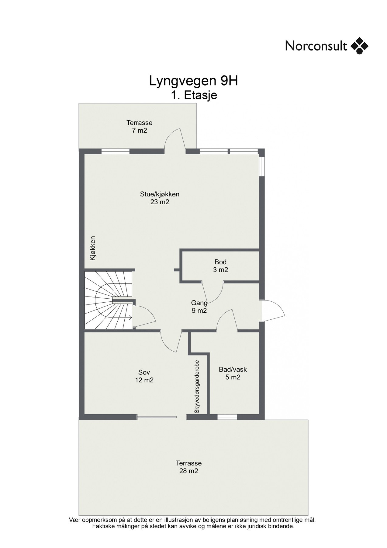 Planskisse 1.etasje. Galleribilde