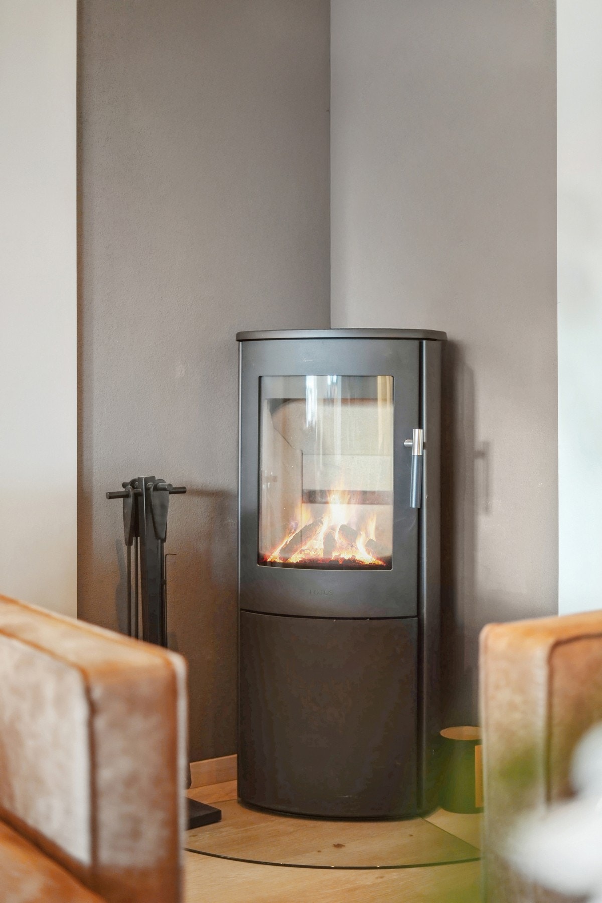 Komforten ivaretas av vedovn - Galleribilde