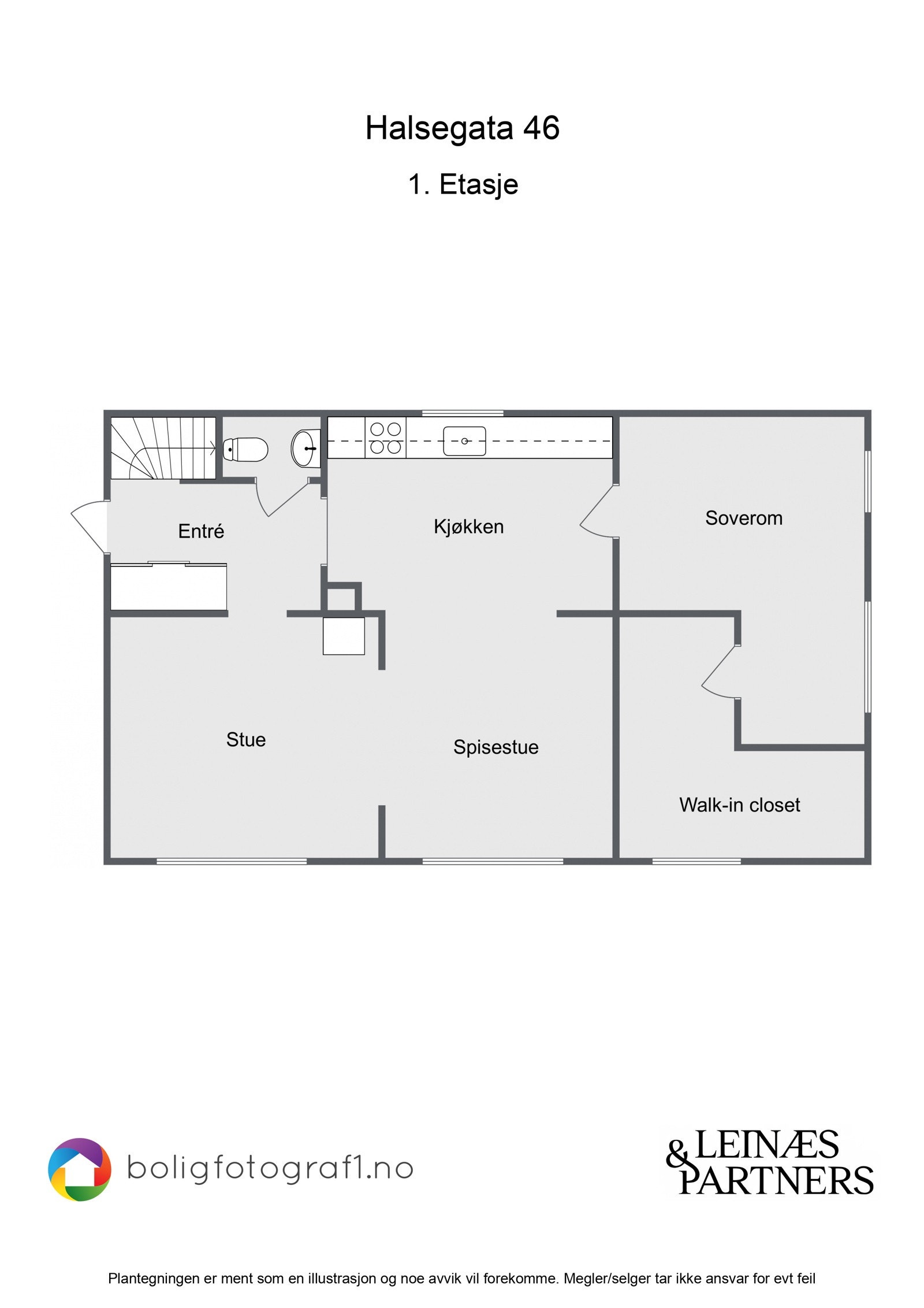 Plantegning 1.etasje Galleribilde