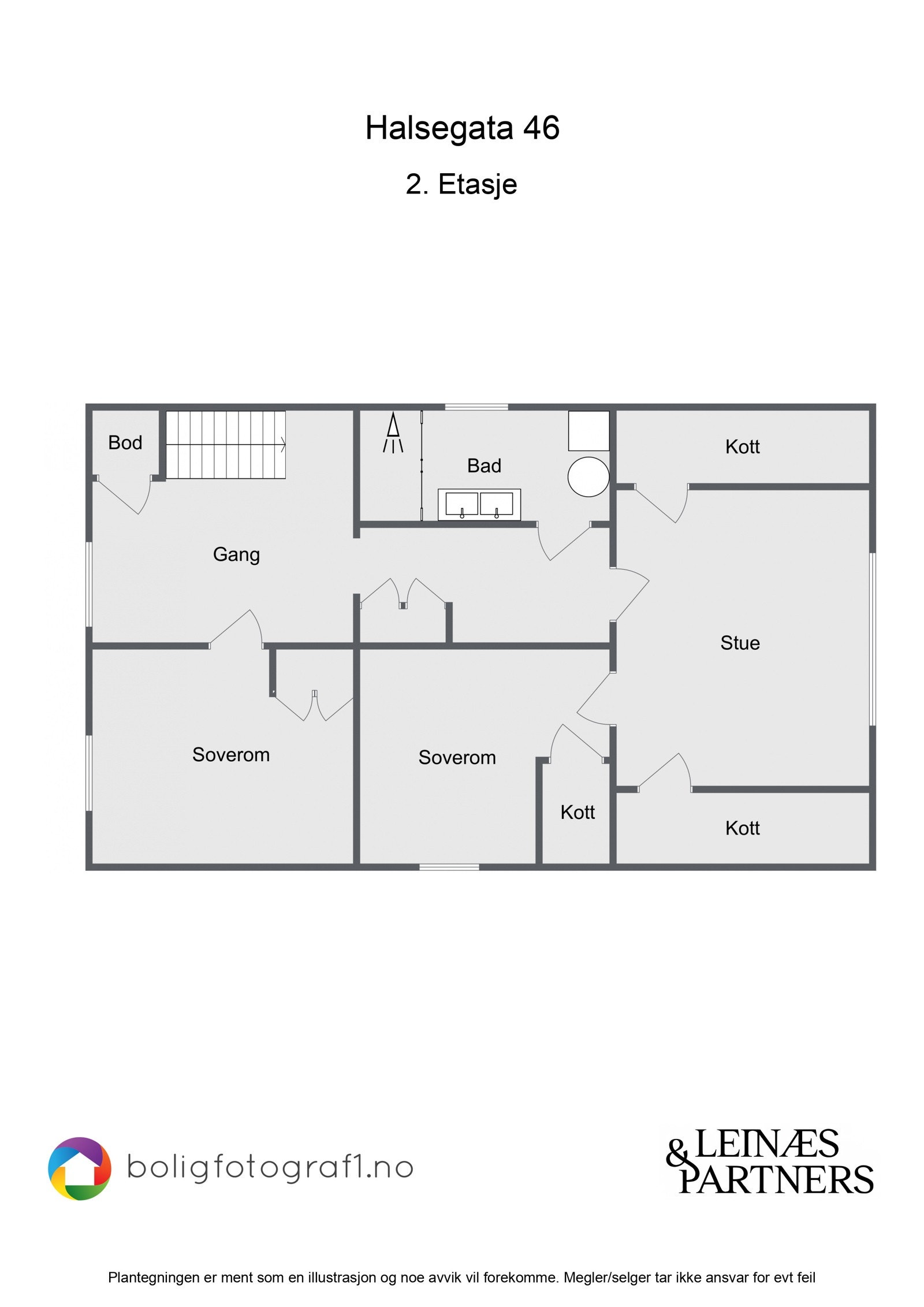 Plantegning 2.etasje Galleribilde