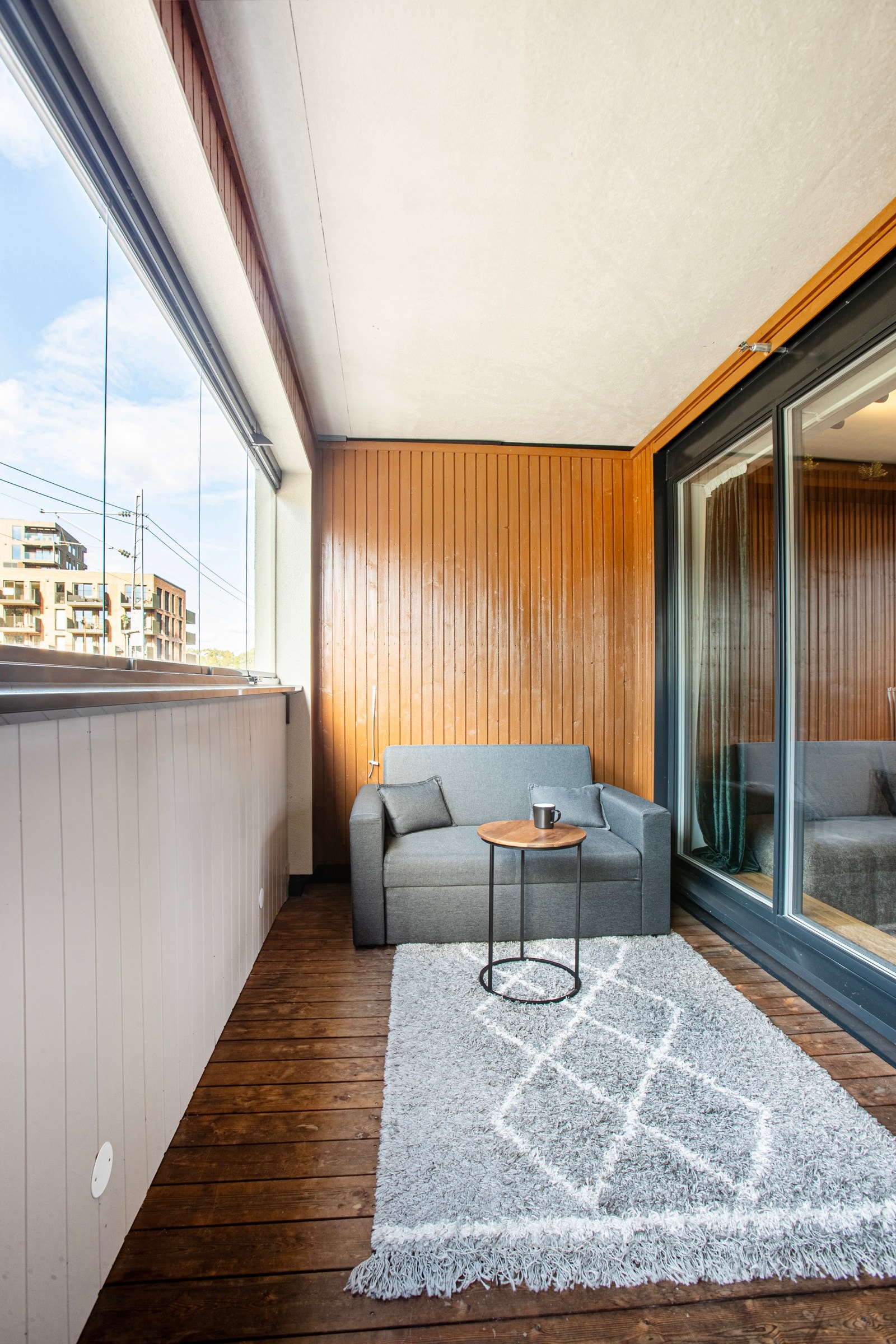 Romslig balkong på ca 12 m² Galleribilde