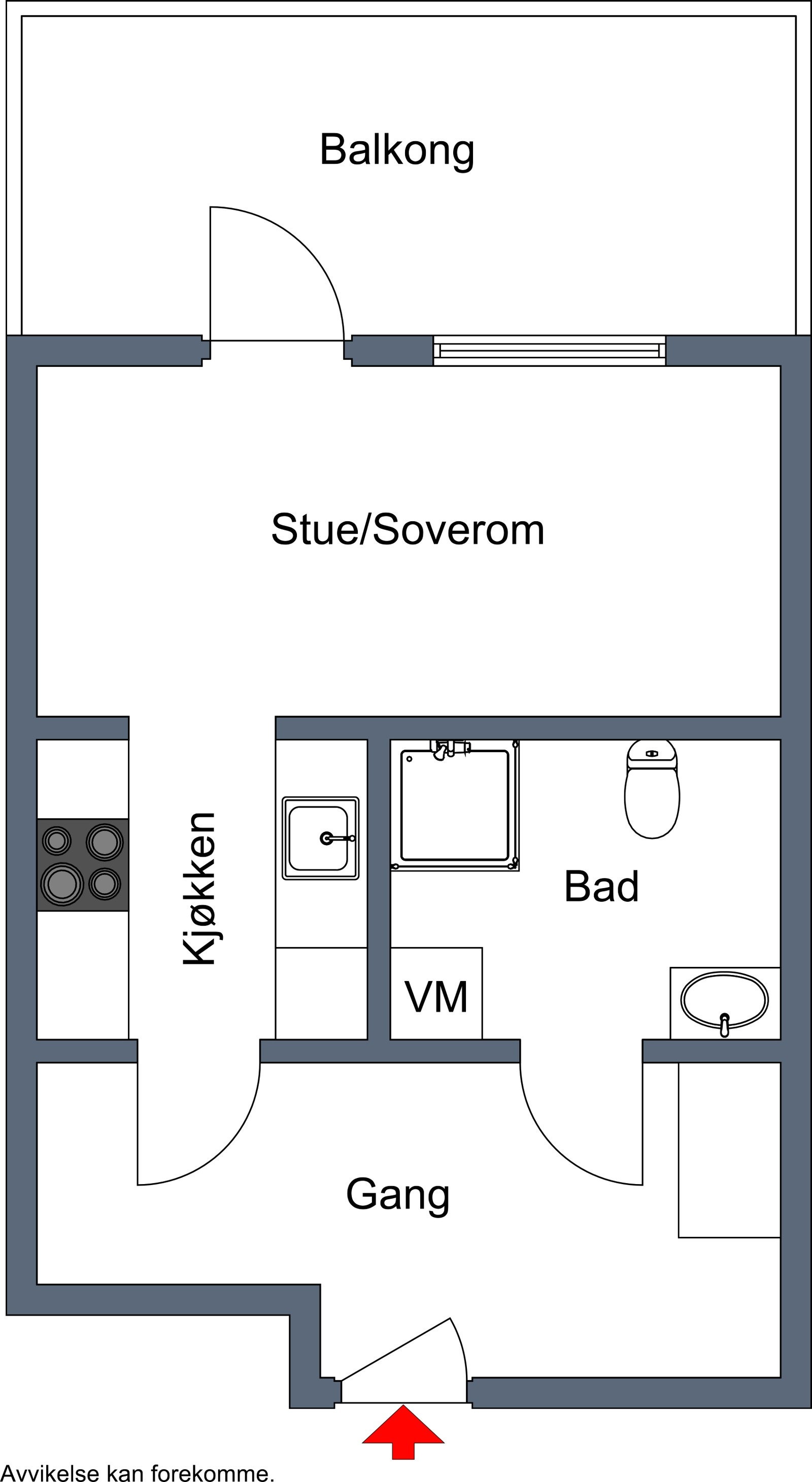 Plantegning 2D Galleribilde