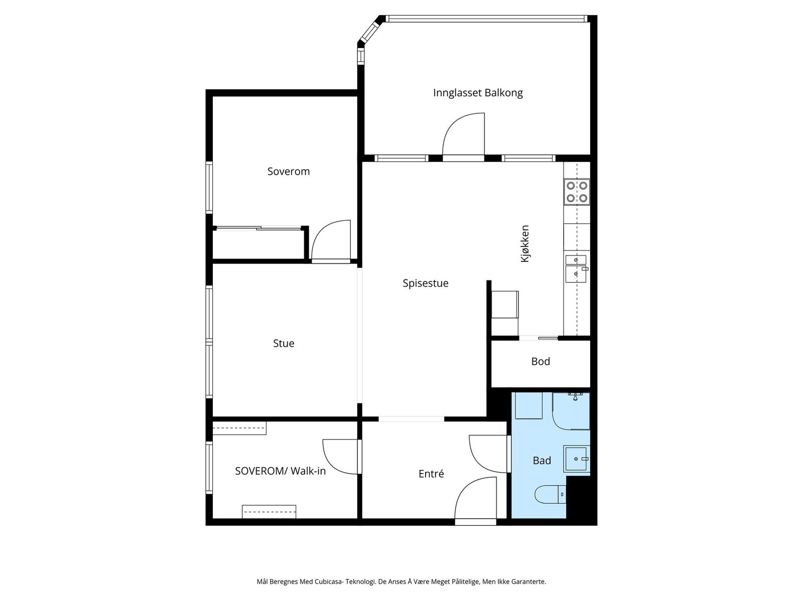 Leiligheten ligger i 3. etasje. Galleribilde