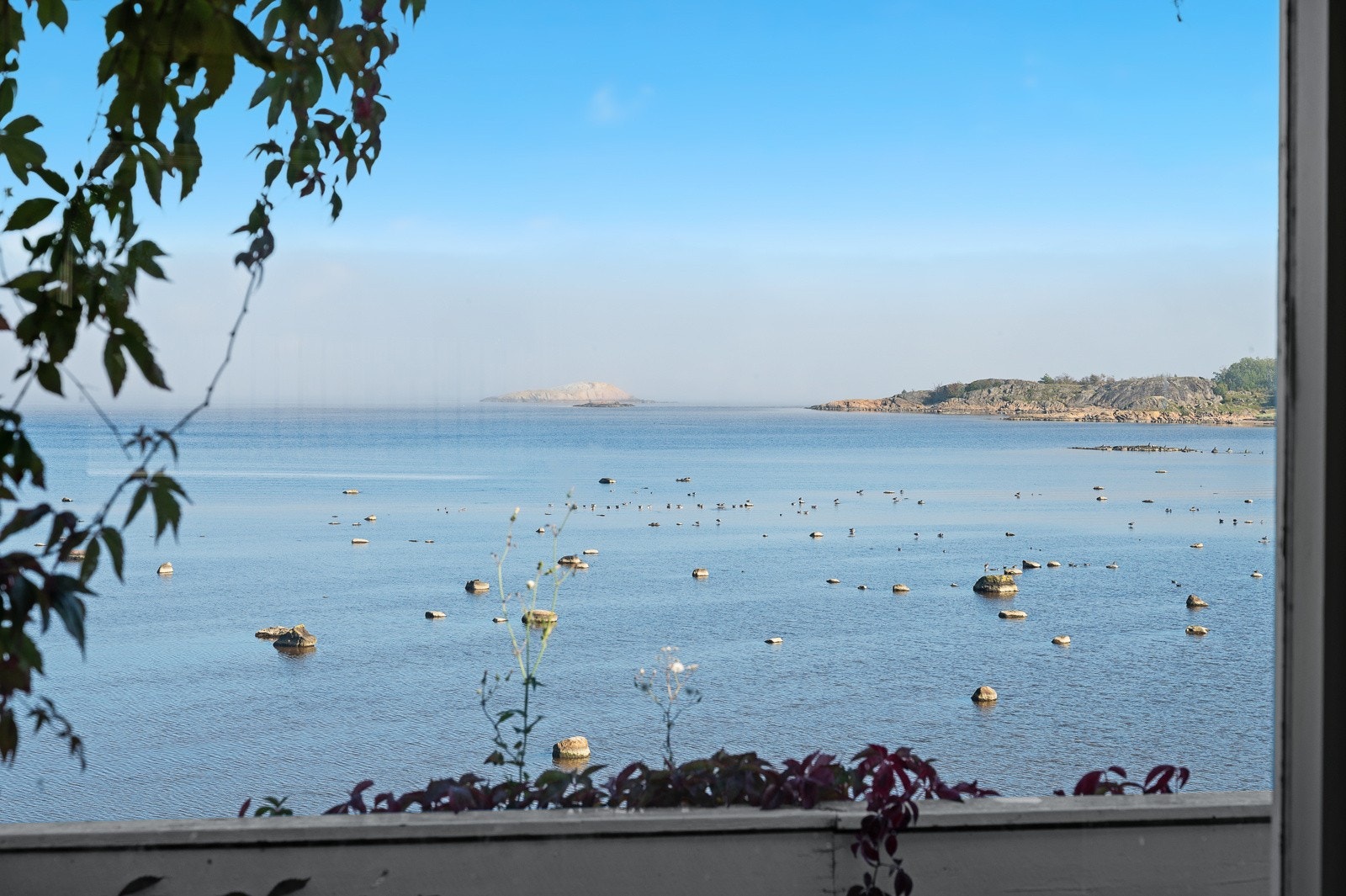 Den fantastiske utsikten mot sjøen kan nytes både inne i godstolen eller fra uteplassene. Galleribilde