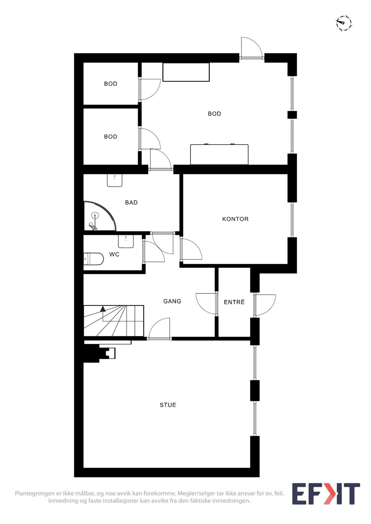 Plantegning overetasje. Galleribilde