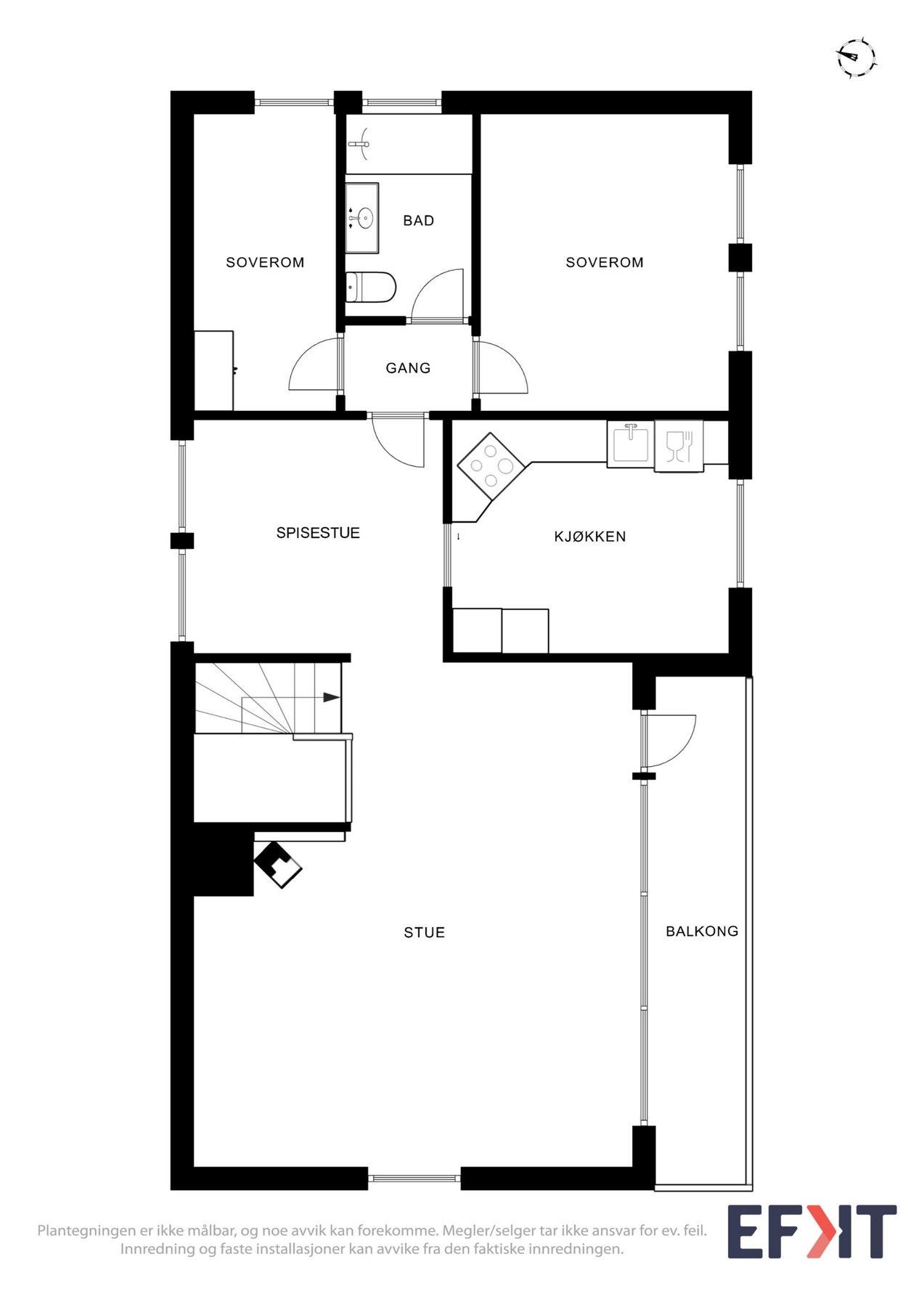 Plantegning underetasje. Galleribilde