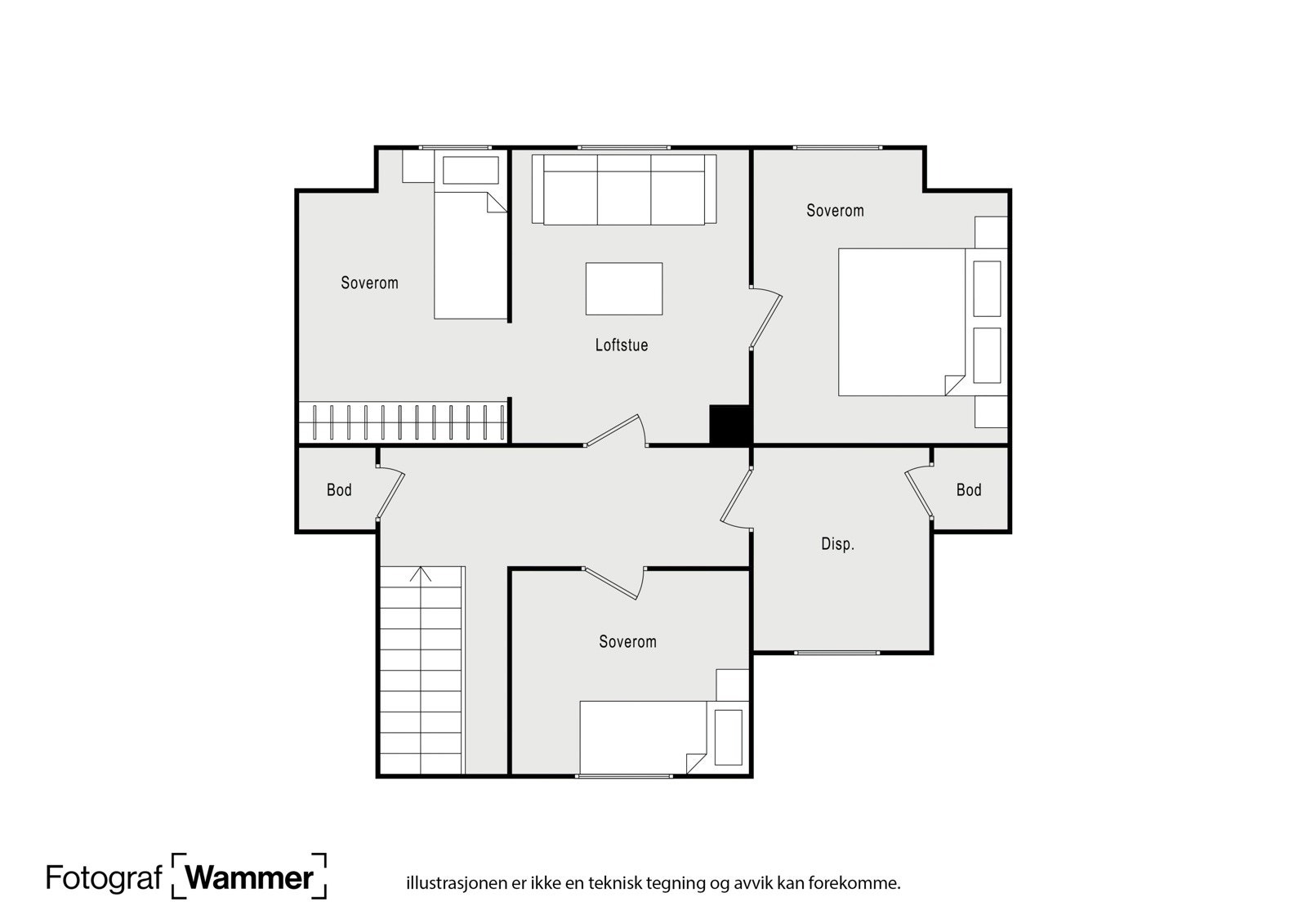 Planløsning oppe Galleribilde