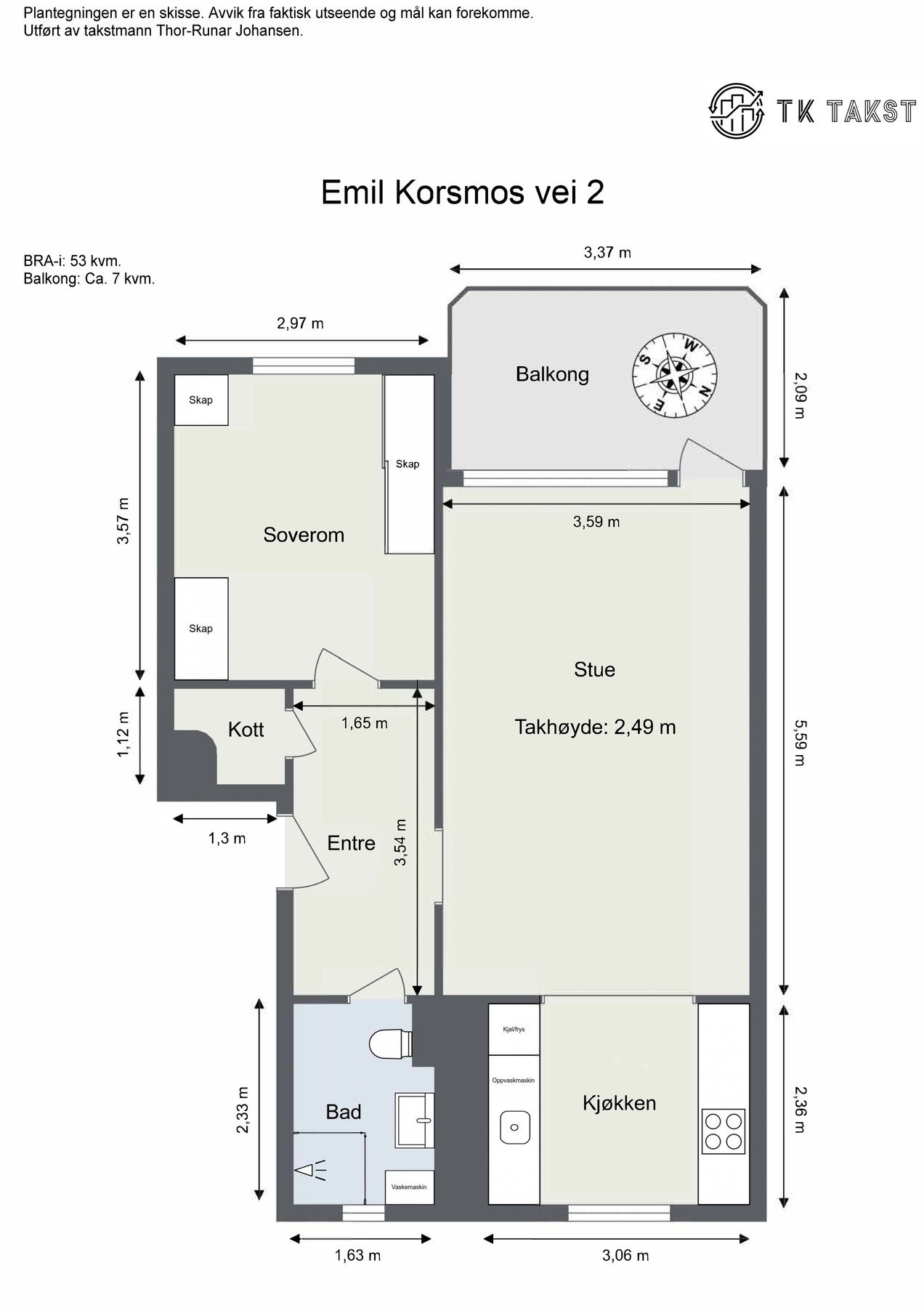 Plantegning Galleribilde