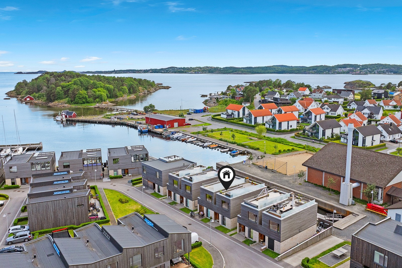 Boligen har en meget flott beliggenhet internt i boligområdet Galleribilde