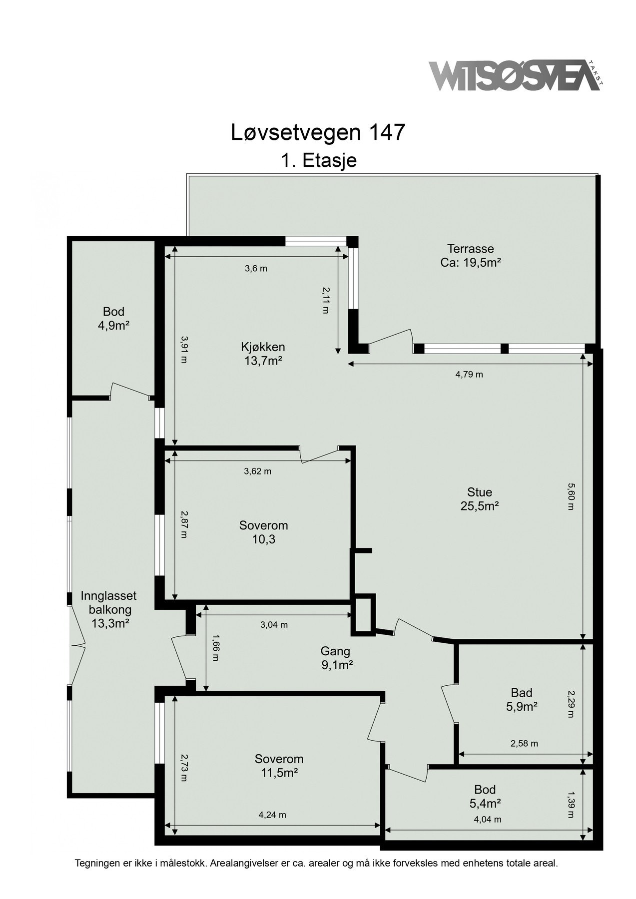 Planskisse Galleribilde