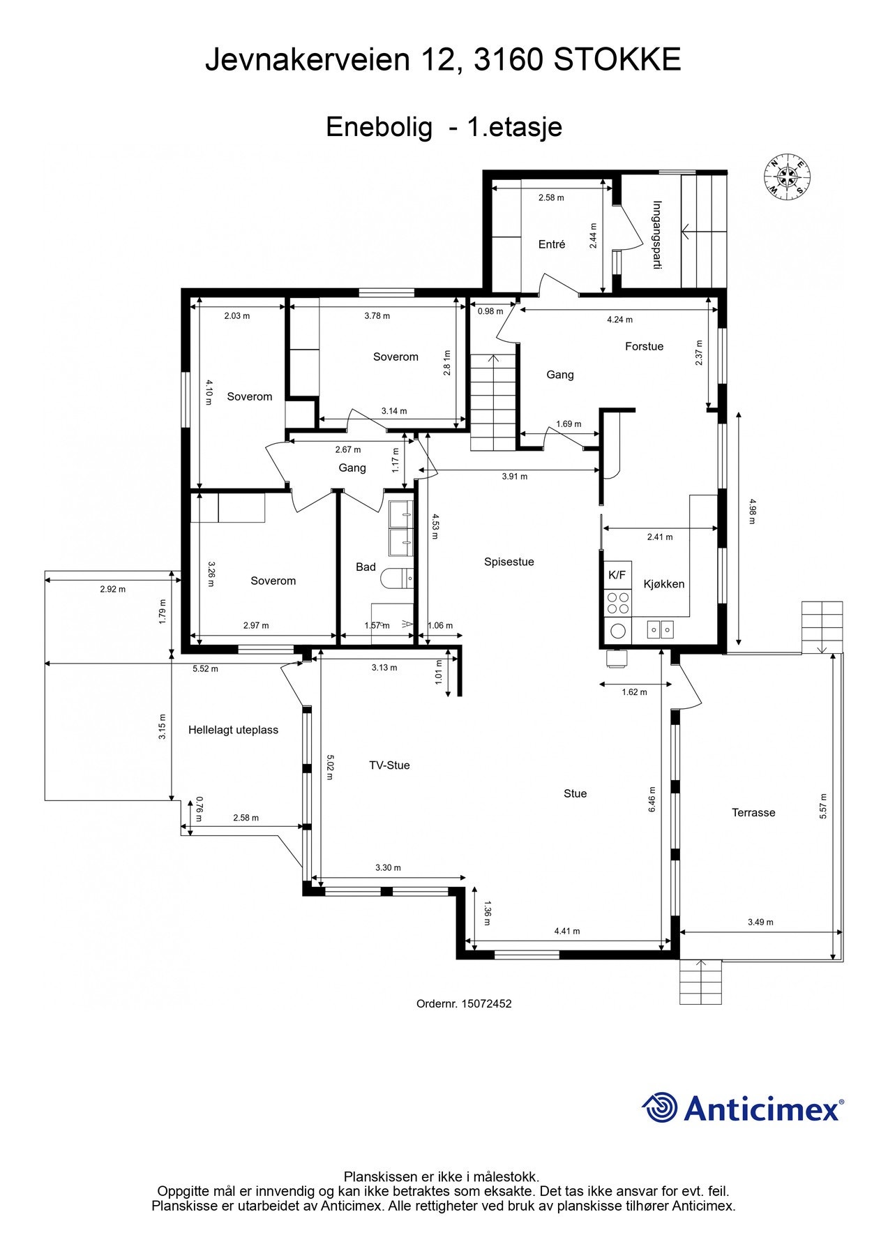 Plantegning 1.etasje Galleribilde