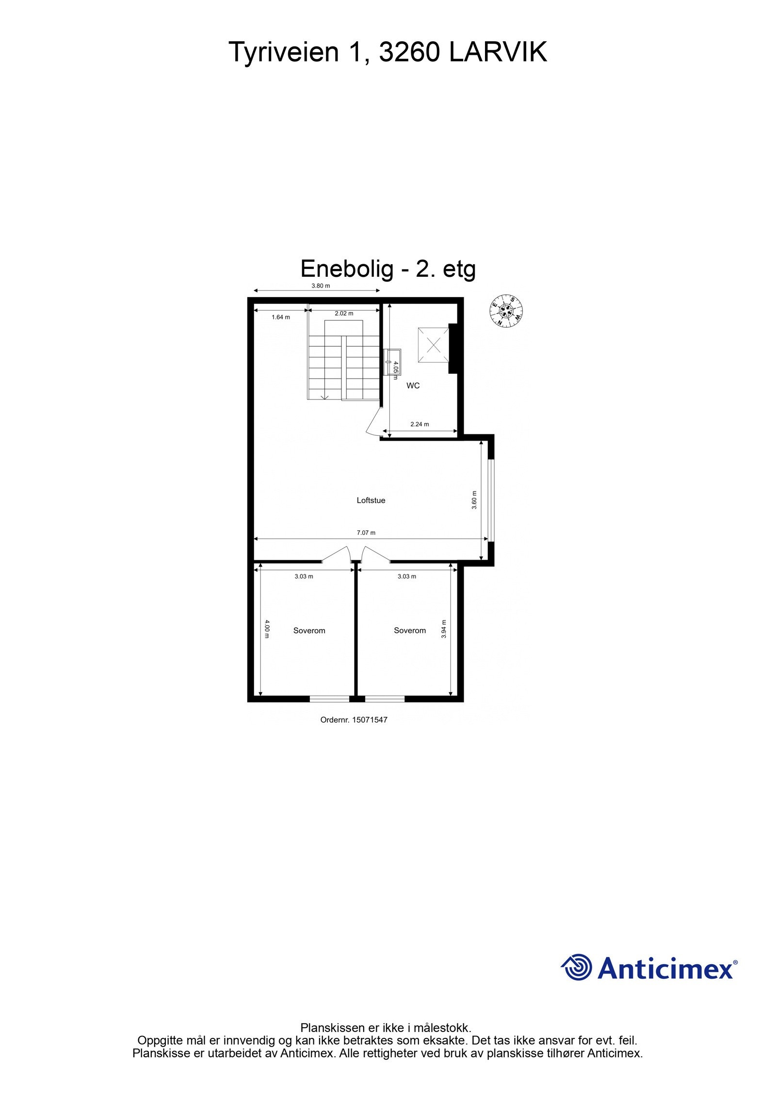 Plantegning 2.etasje Galleribilde