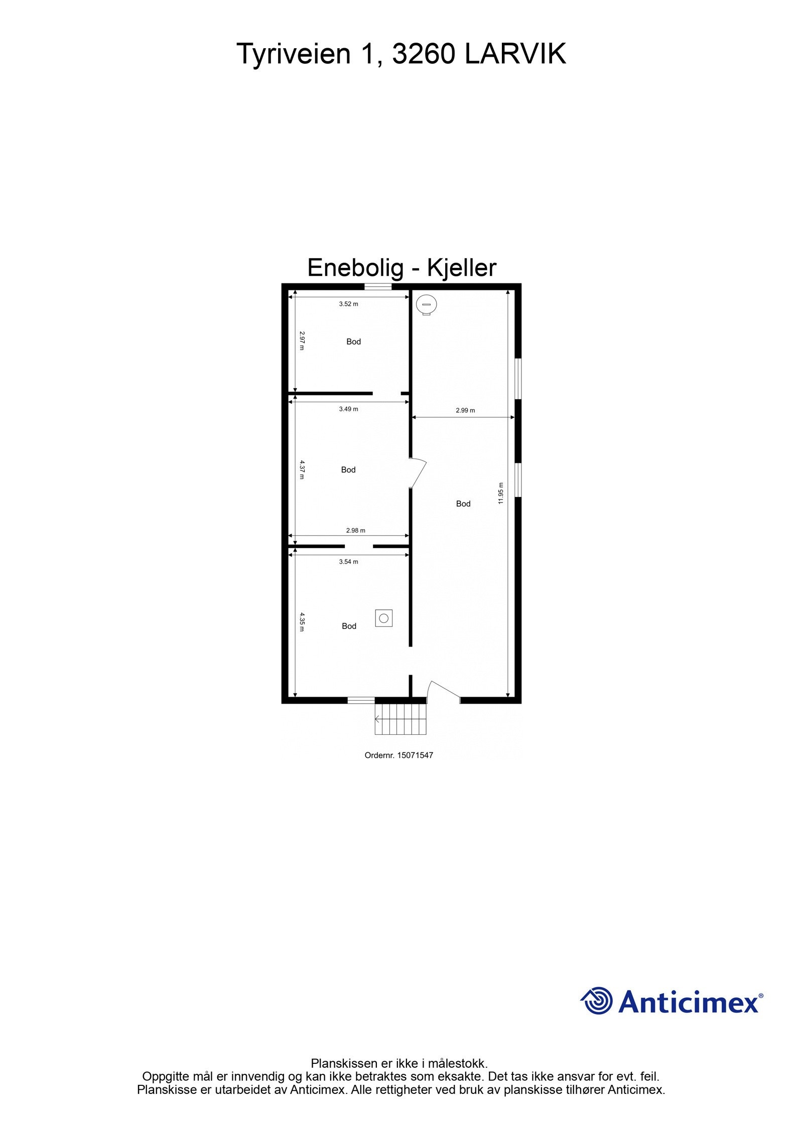 Plantegning kjeller Galleribilde