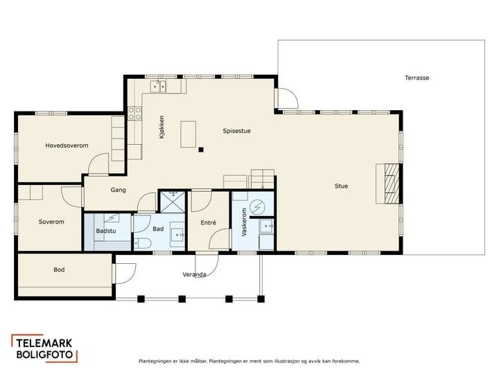 Plantegning 1. etasje Galleribilde