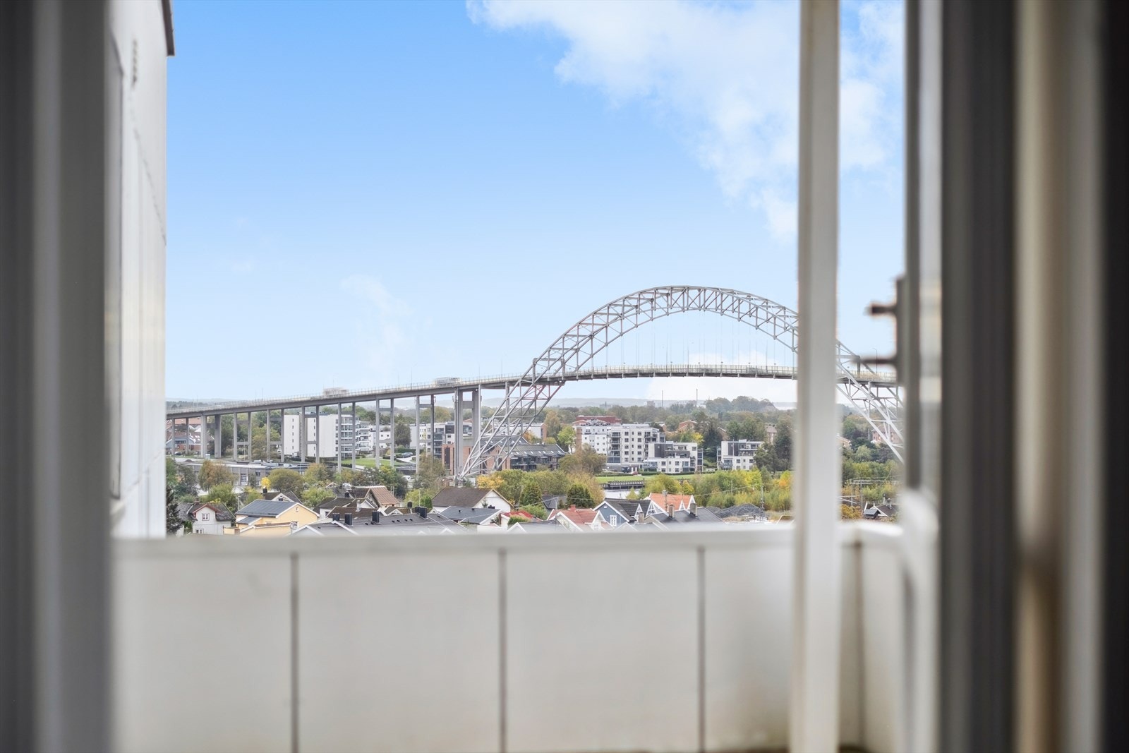 Her kan du se helt over til Østsiden av Fredrikstad. Galleribilde