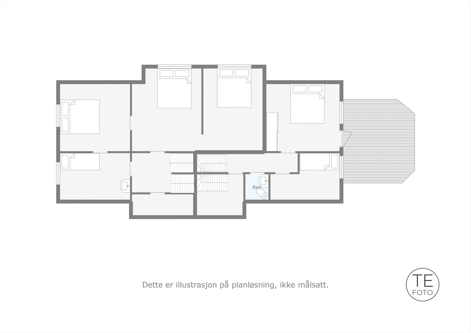Plantegning 2. etasje Galleribilde