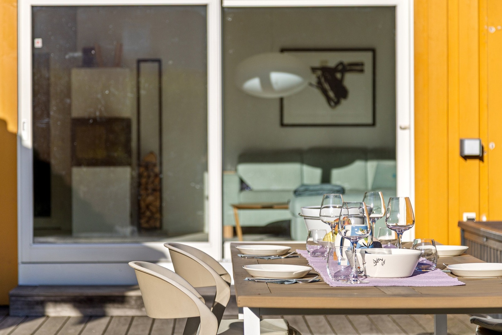 Svært gode solforhold på sommeren med sol fra morgen til kveld. Galleribilde