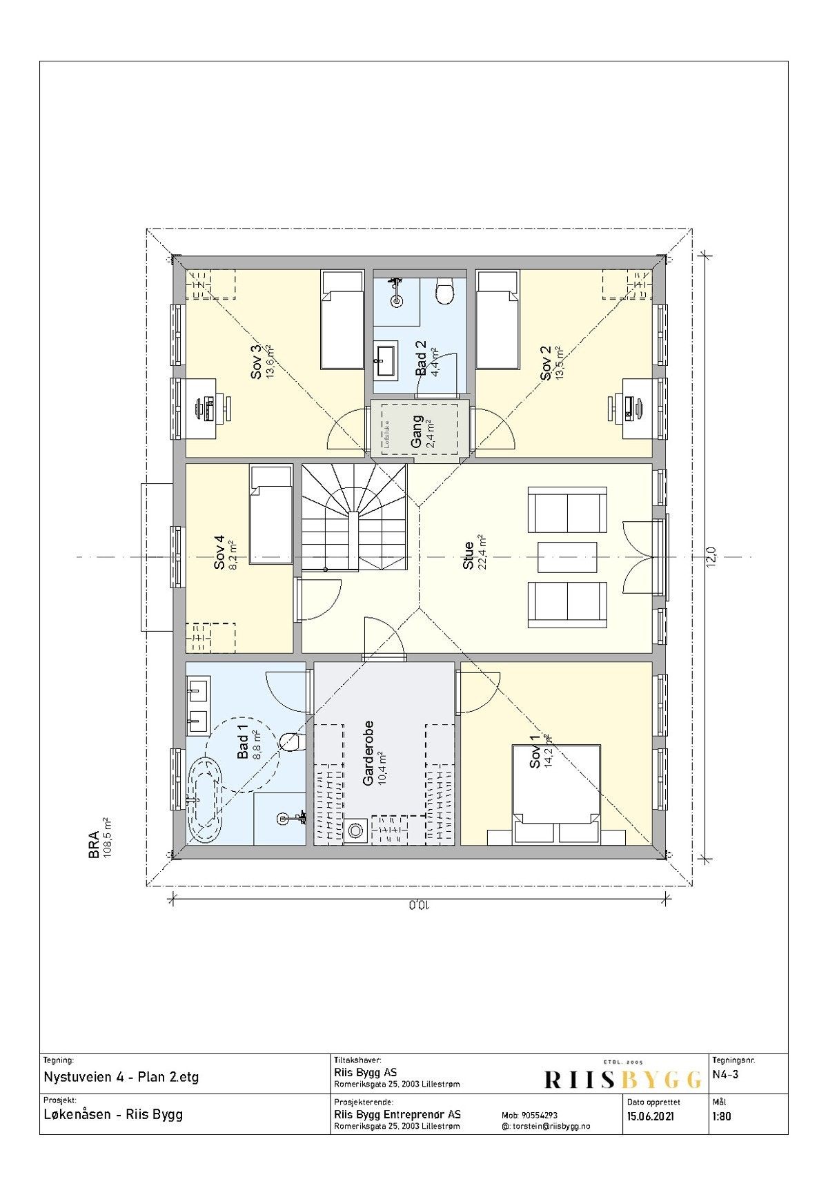 Plantegning 2. etg. Galleribilde