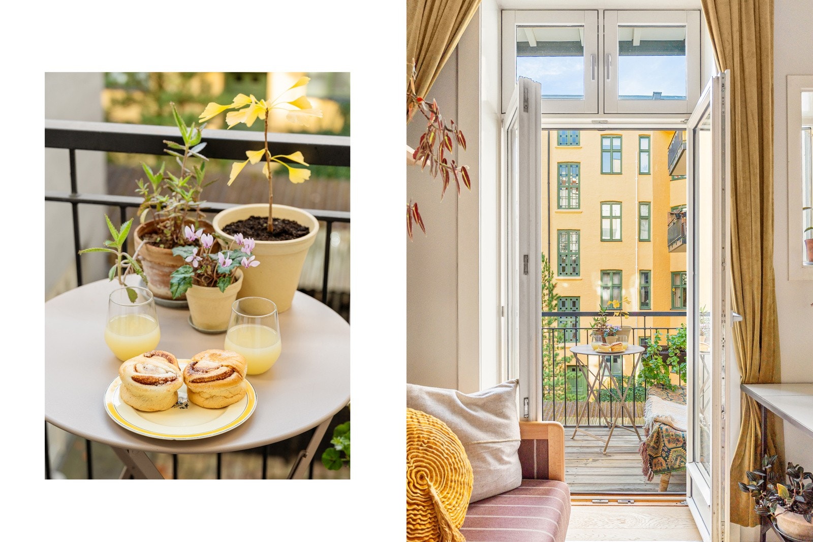 Fra stuen er det utgang til en solrik balkong på ca. 3 kvm som vender mot den rolige bakgården. Galleribilde
