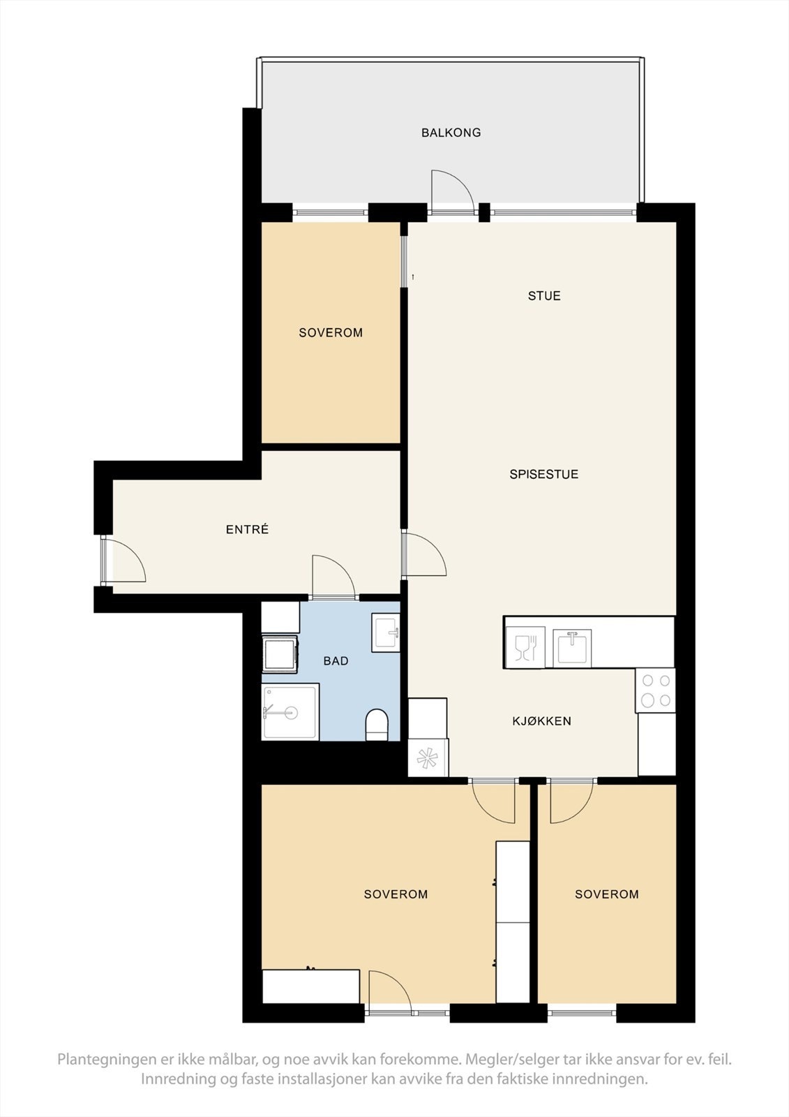 Plantegning - Rådmann Paulsens gate 46 Galleribilde