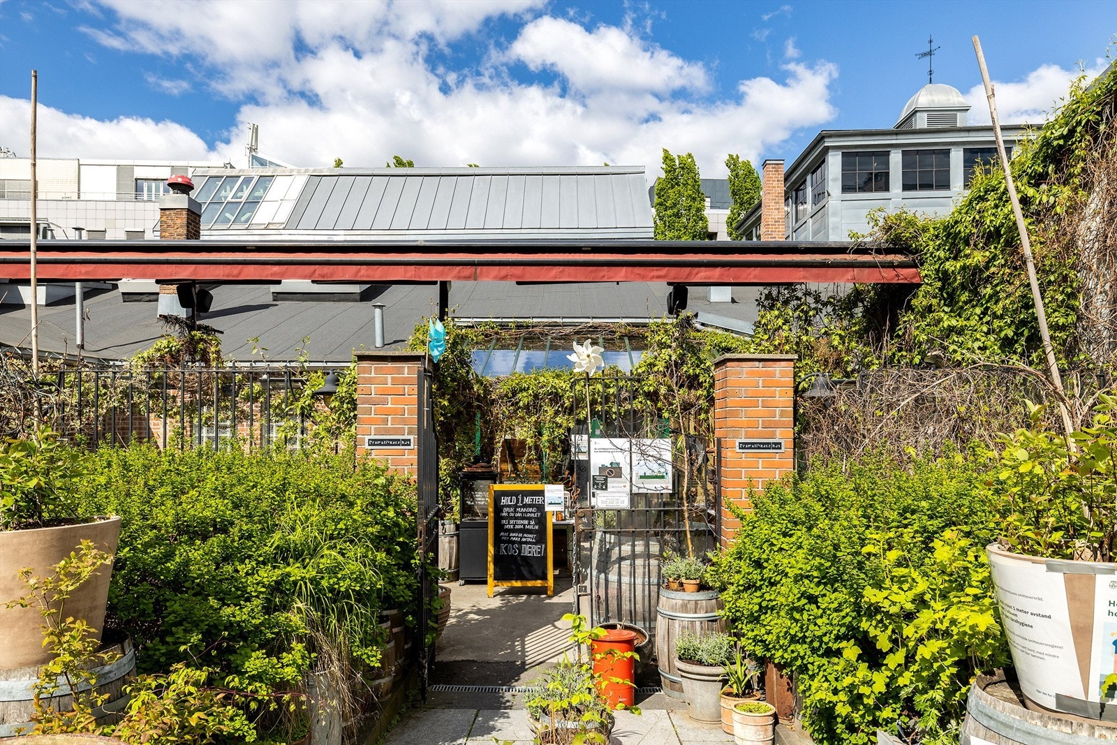 Populære Oslo mekaniske er en bar som ligger like ved leiligheten og byr på hyggelig atmosfære grønne omgivelser. Galleribilde