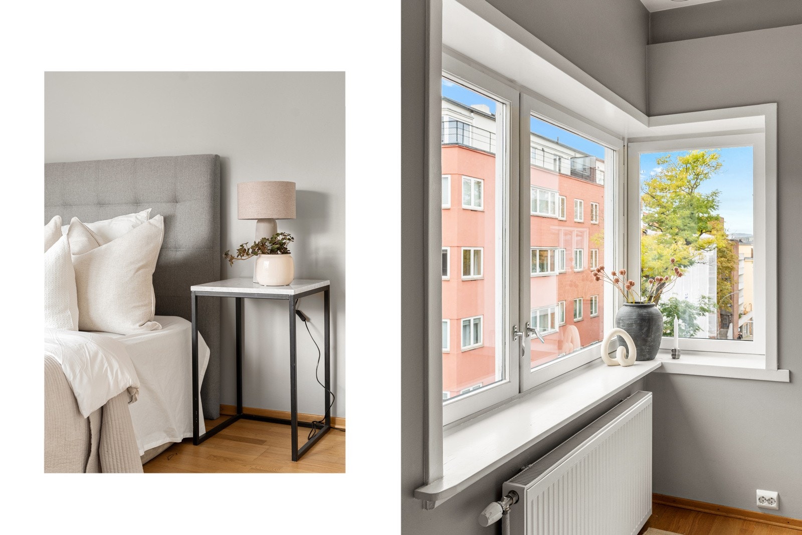 Hovedsoverommet ligger i enden av leiligheten. Galleribilde