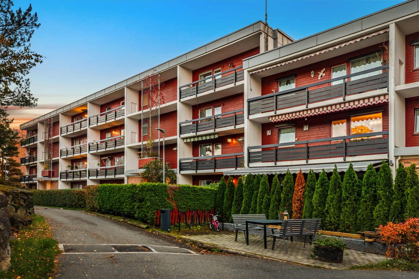 Vestskrenten borettslag er populært og et flott sted å bosette seg for de aller fleste Galleribilde