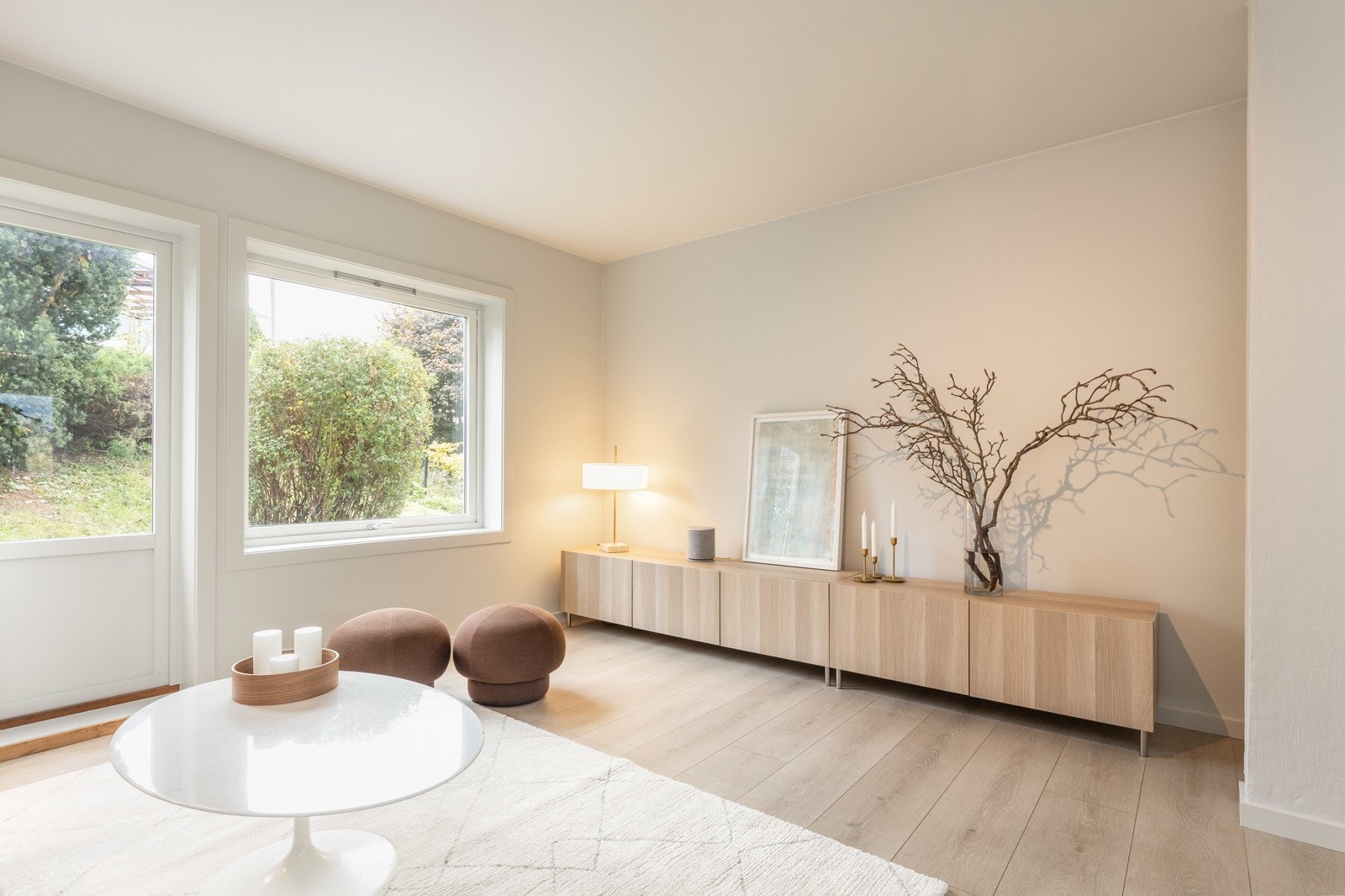 Kjekt å få naturen "inn" i stuen. Galleribilde