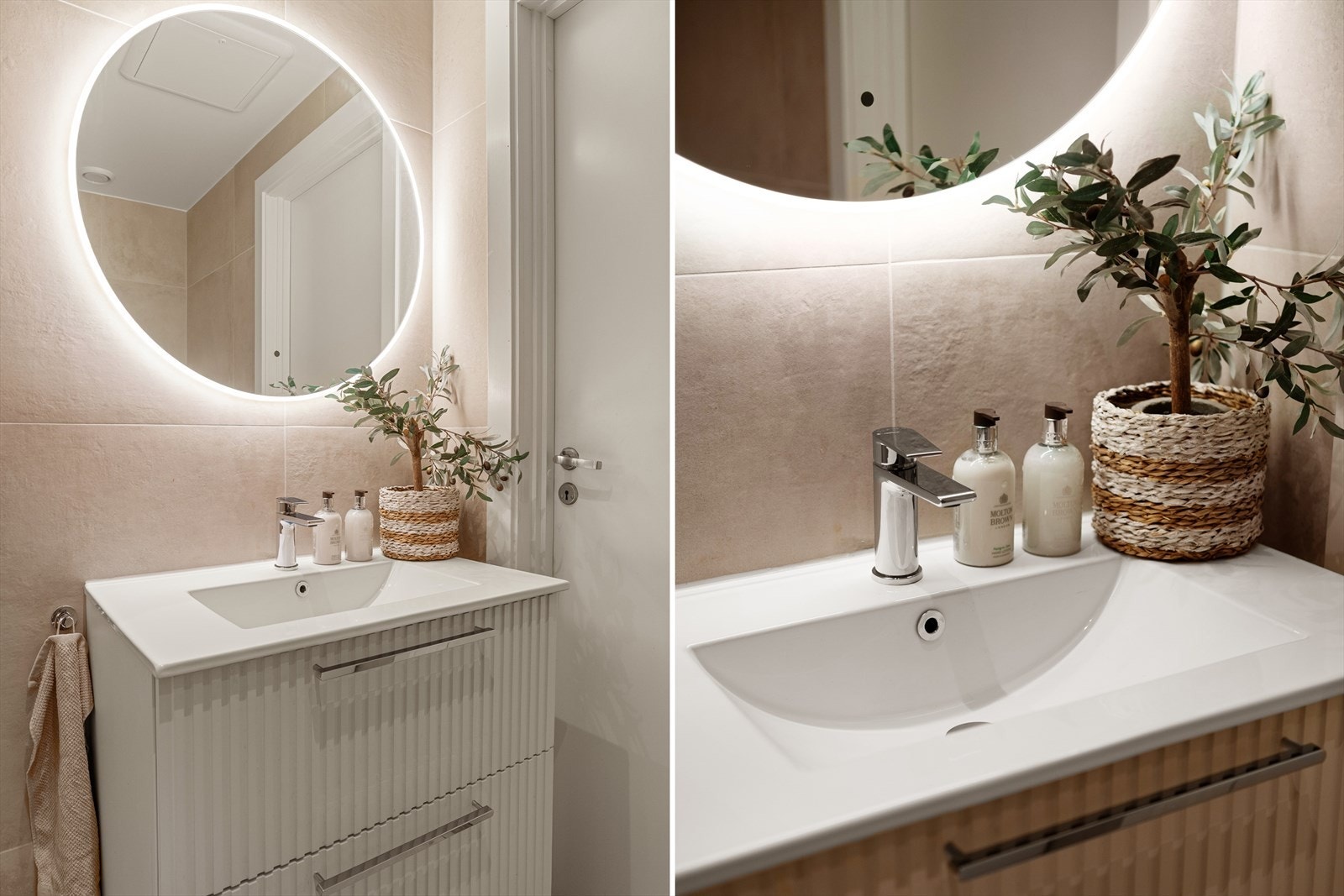 Det er også elektriske varmekabler i gulvet og opplegg for vaskemaskin. Galleribilde