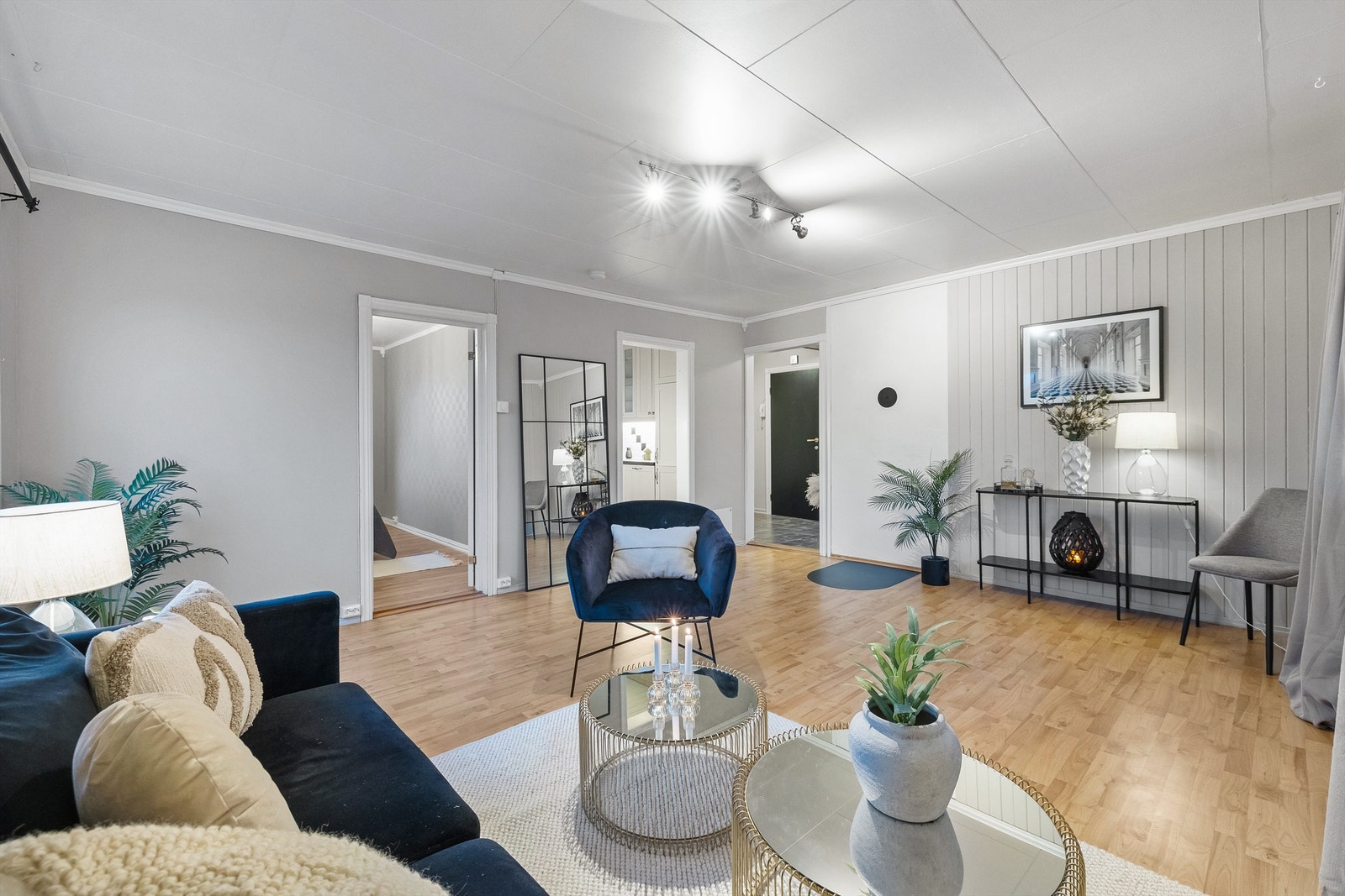 Det er klart for å sette inn en peis i stuen Galleribilde