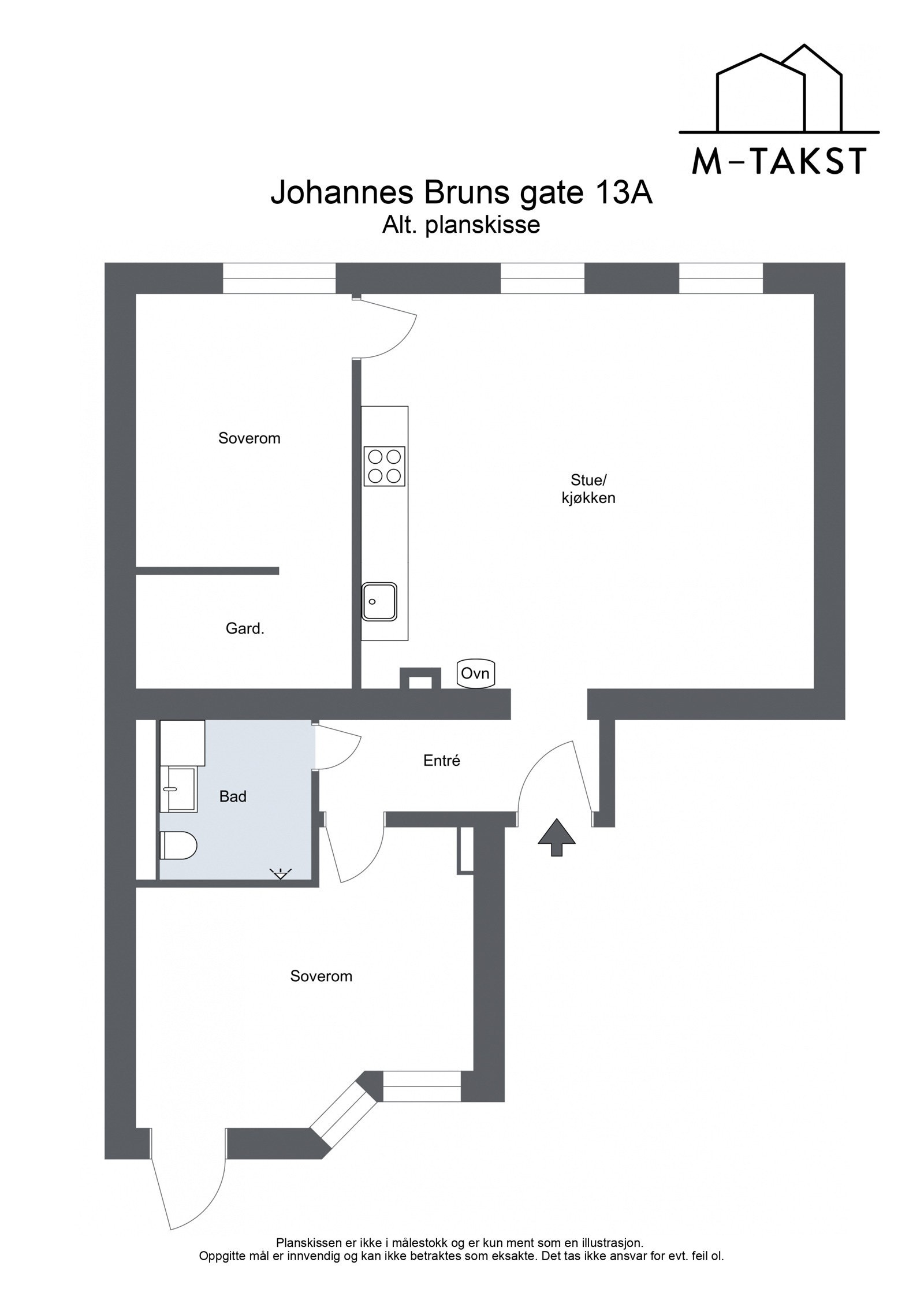 Alternativ planløsning Galleribilde