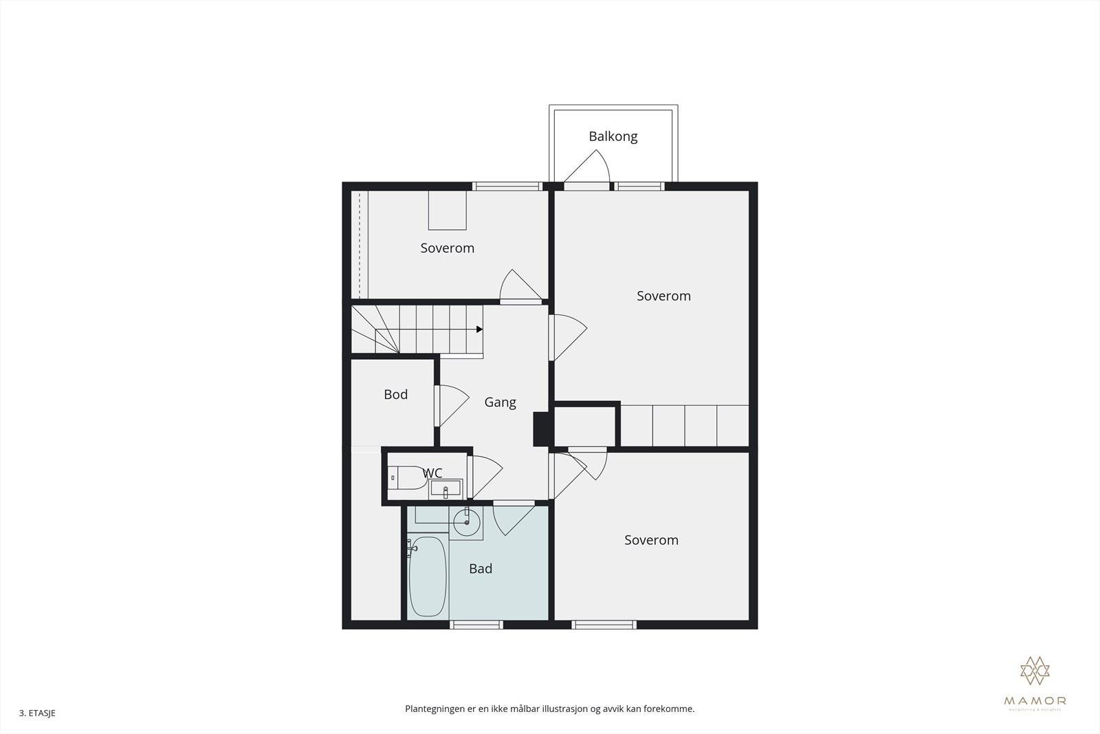 Plantegning 2. etasje Galleribilde
