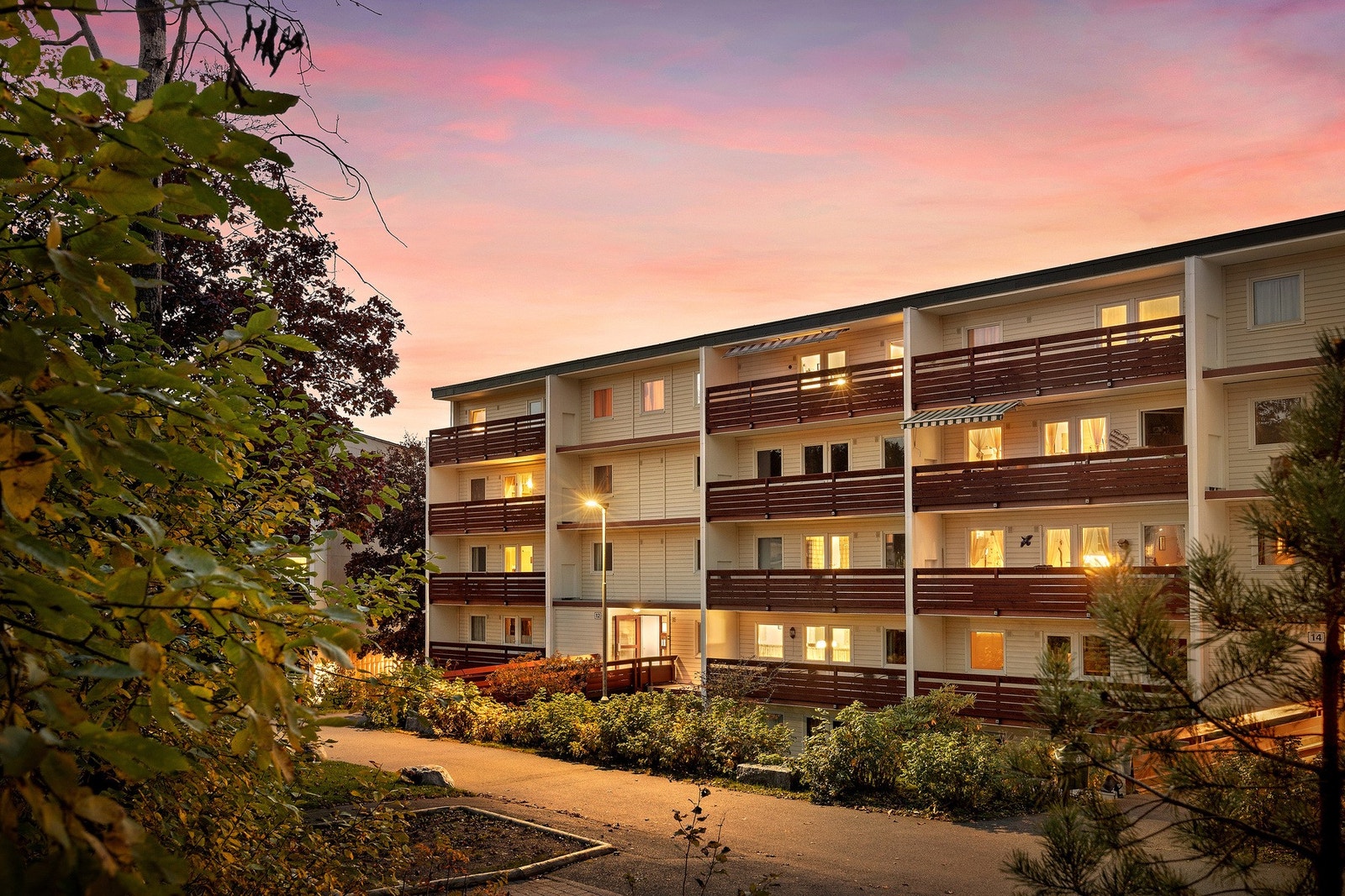 Borettslaget består av 228 andelsleiligheter. Galleribilde