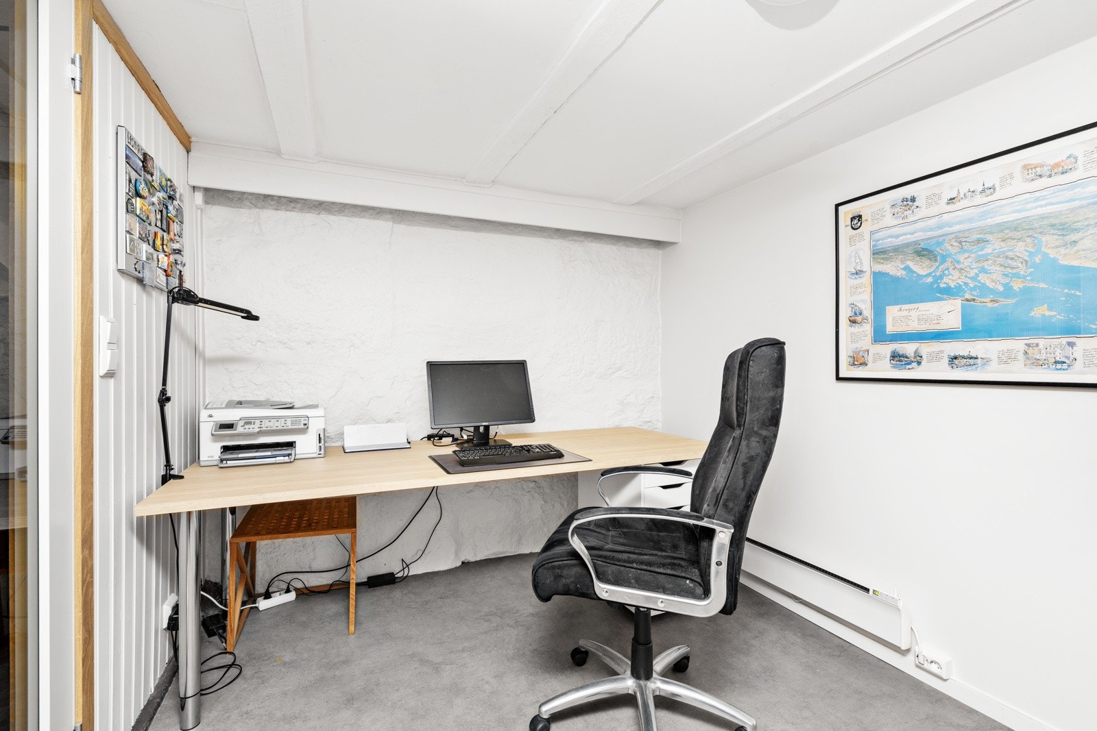 Fra innredet rom i kjeller hoveddel Galleribilde