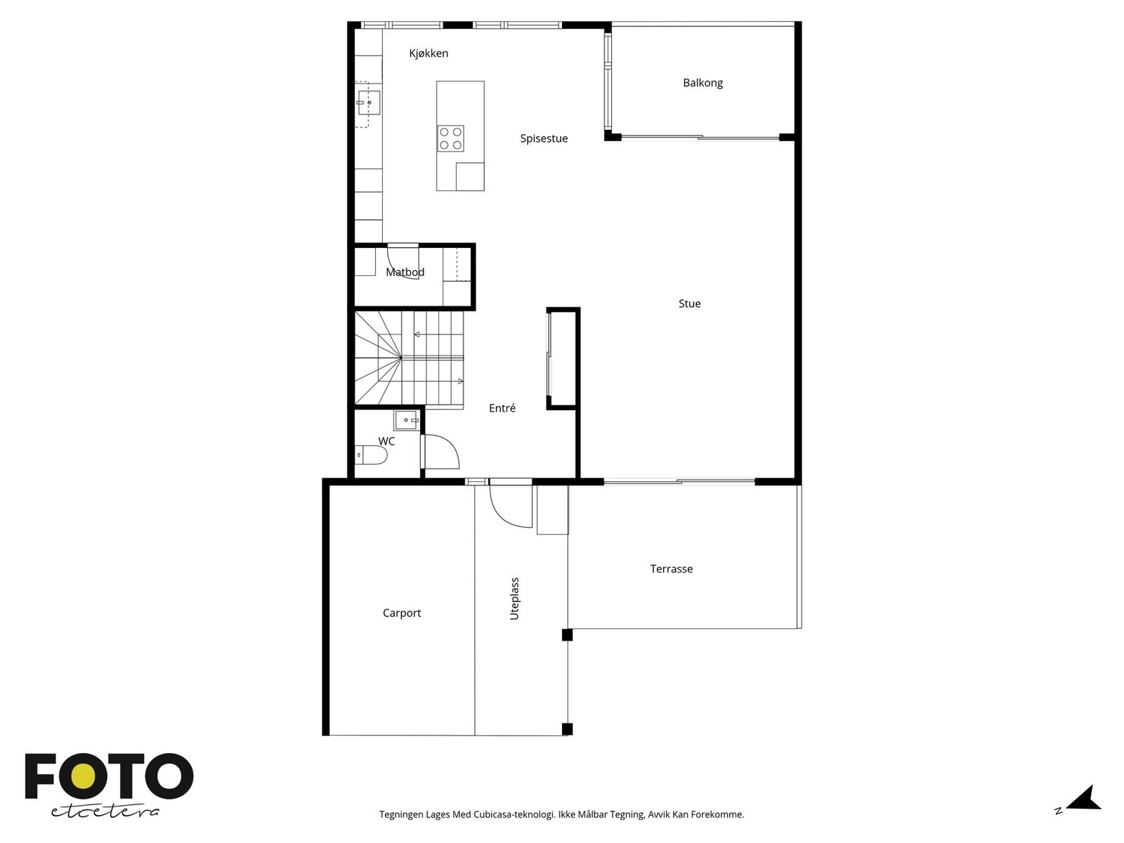 Planløsning hovedetasje. Galleribilde