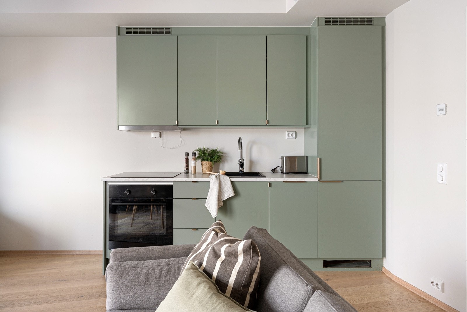 Pent kjøkken på hybeldel.