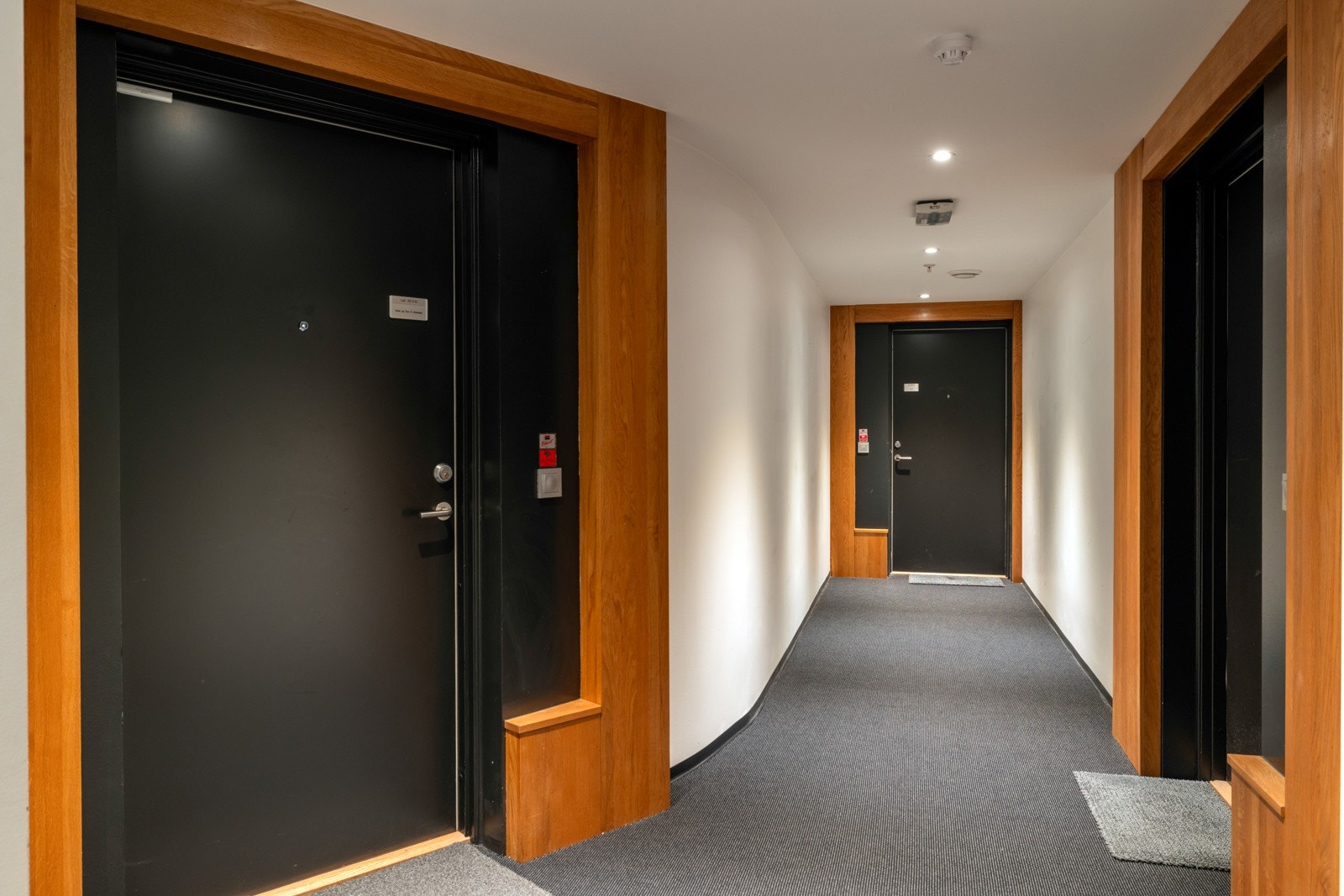 Fellesarealene er lune og meget tiltalende med teppegulv, lysmalte overflater og heis. Galleribilde