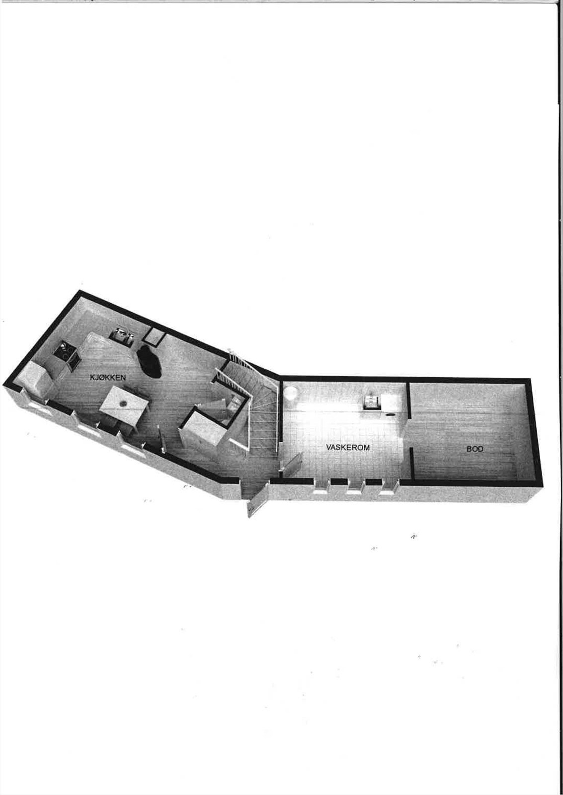 Plantegning 1. etasje Galleribilde