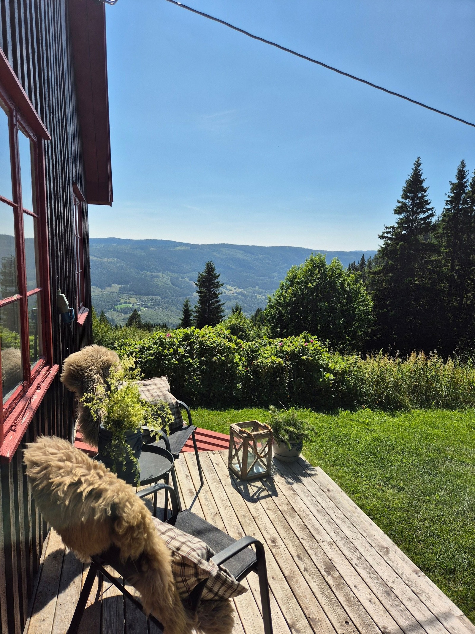 Nydelig utsikt utover dalen. Galleribilde